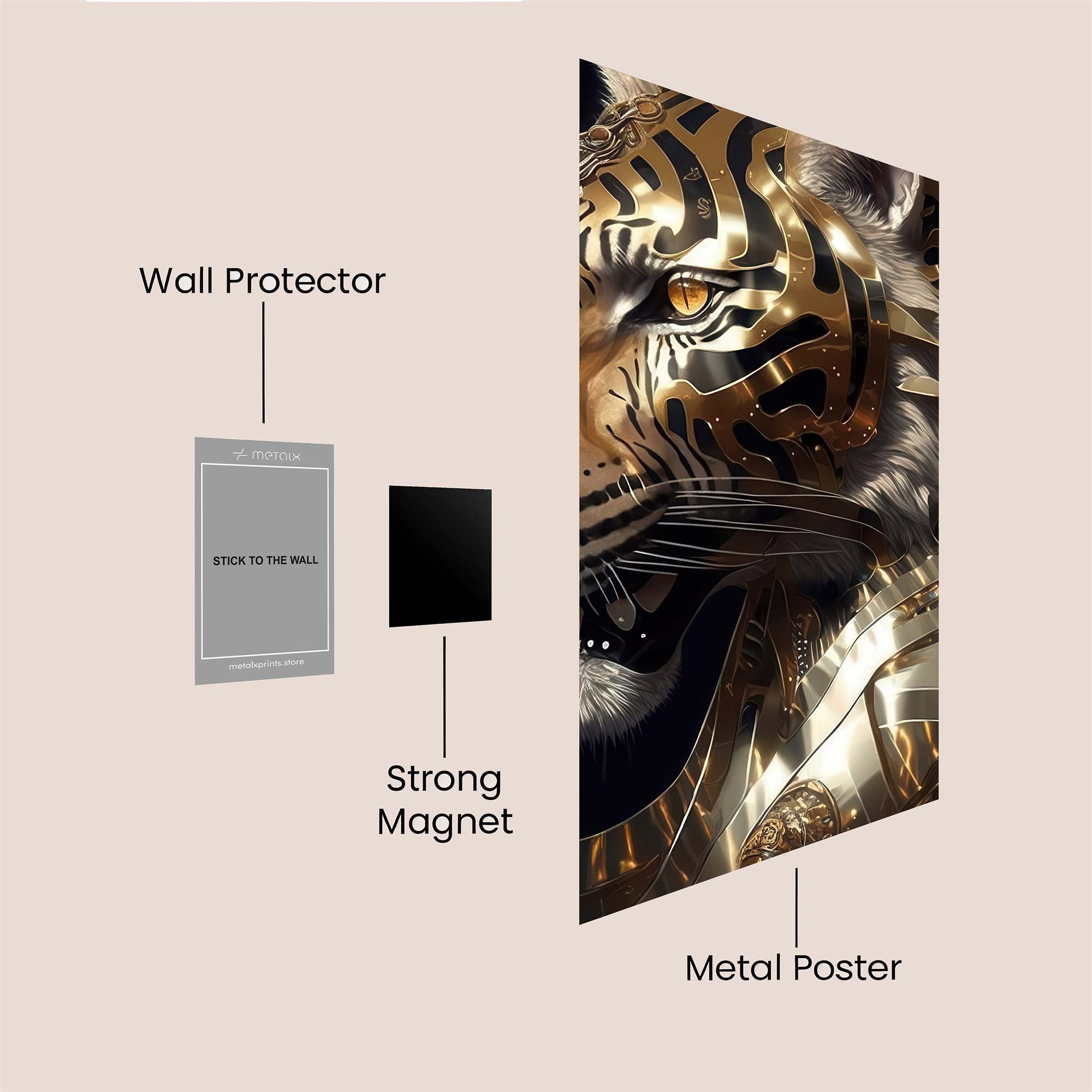 Tiger Royal Safe Wall Magnetic / M