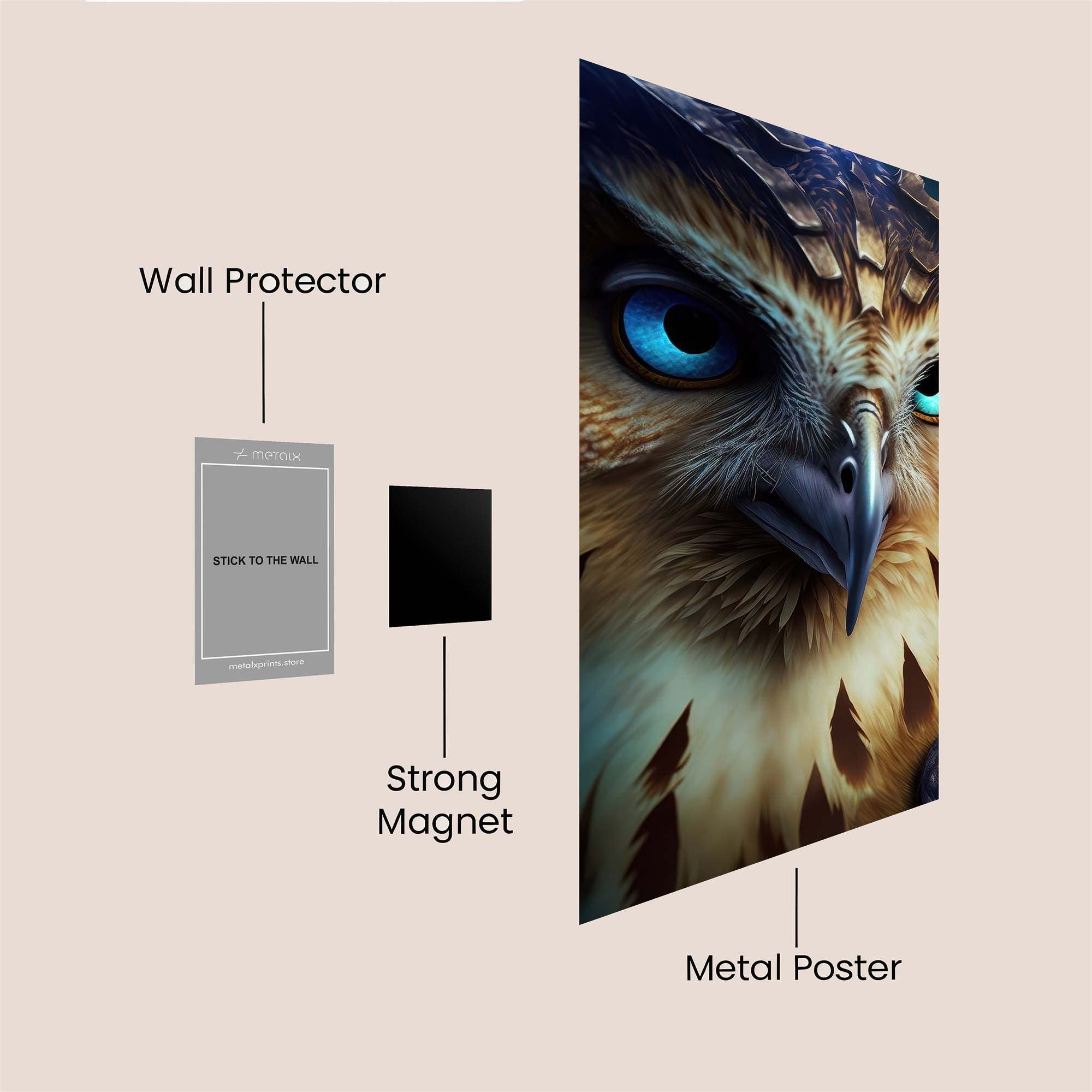 Majestic Gaze Safe Wall Magnetic / M