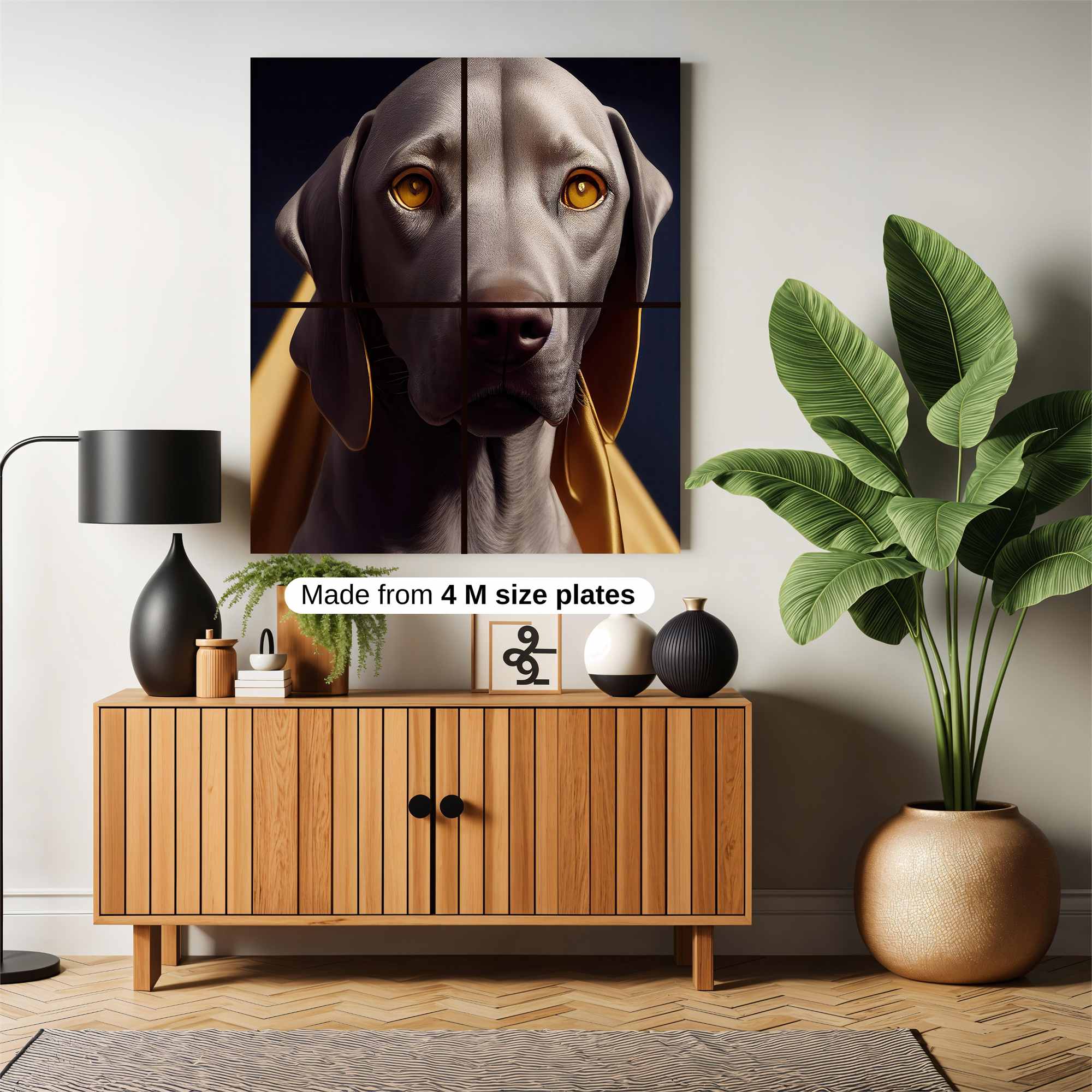 Weimaraner Wistful Safe Wall Magnetic / M