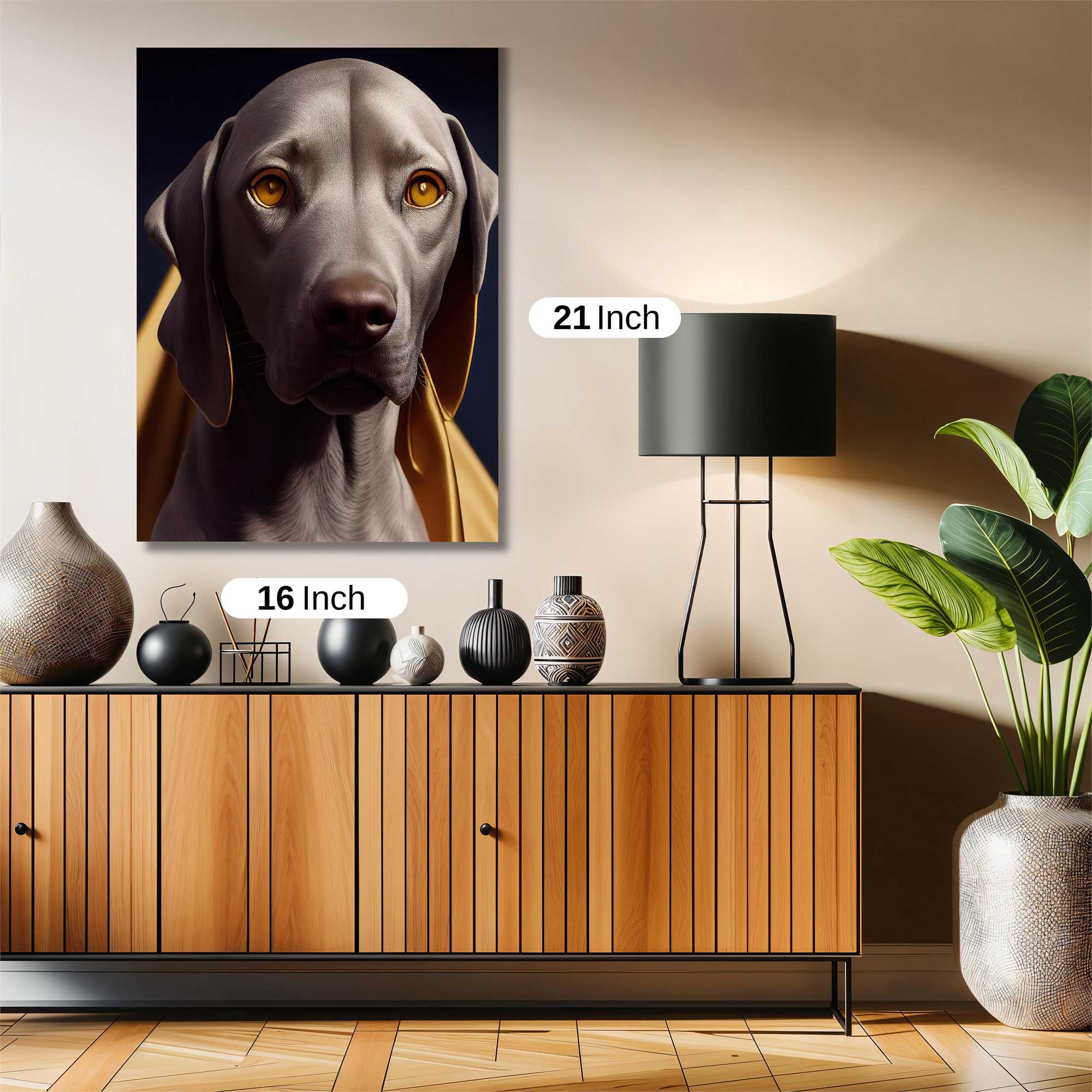 Weimaraner Wistful Safe Wall Magnetic / M