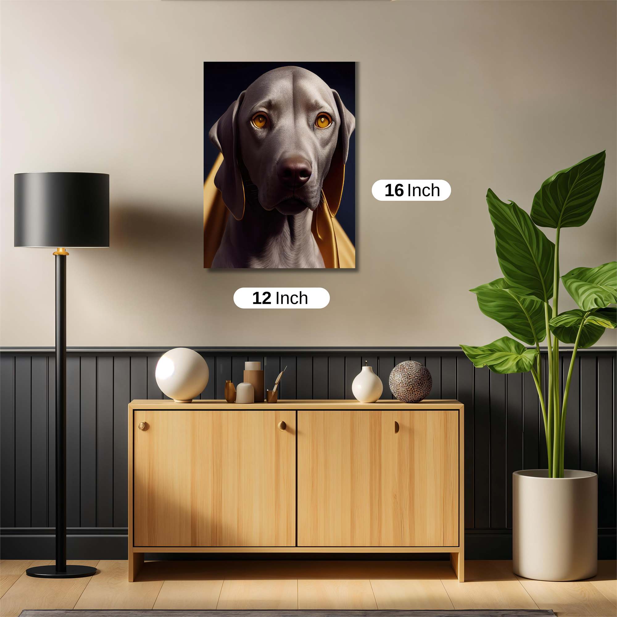 Weimaraner Wistful Safe Wall Magnetic / M