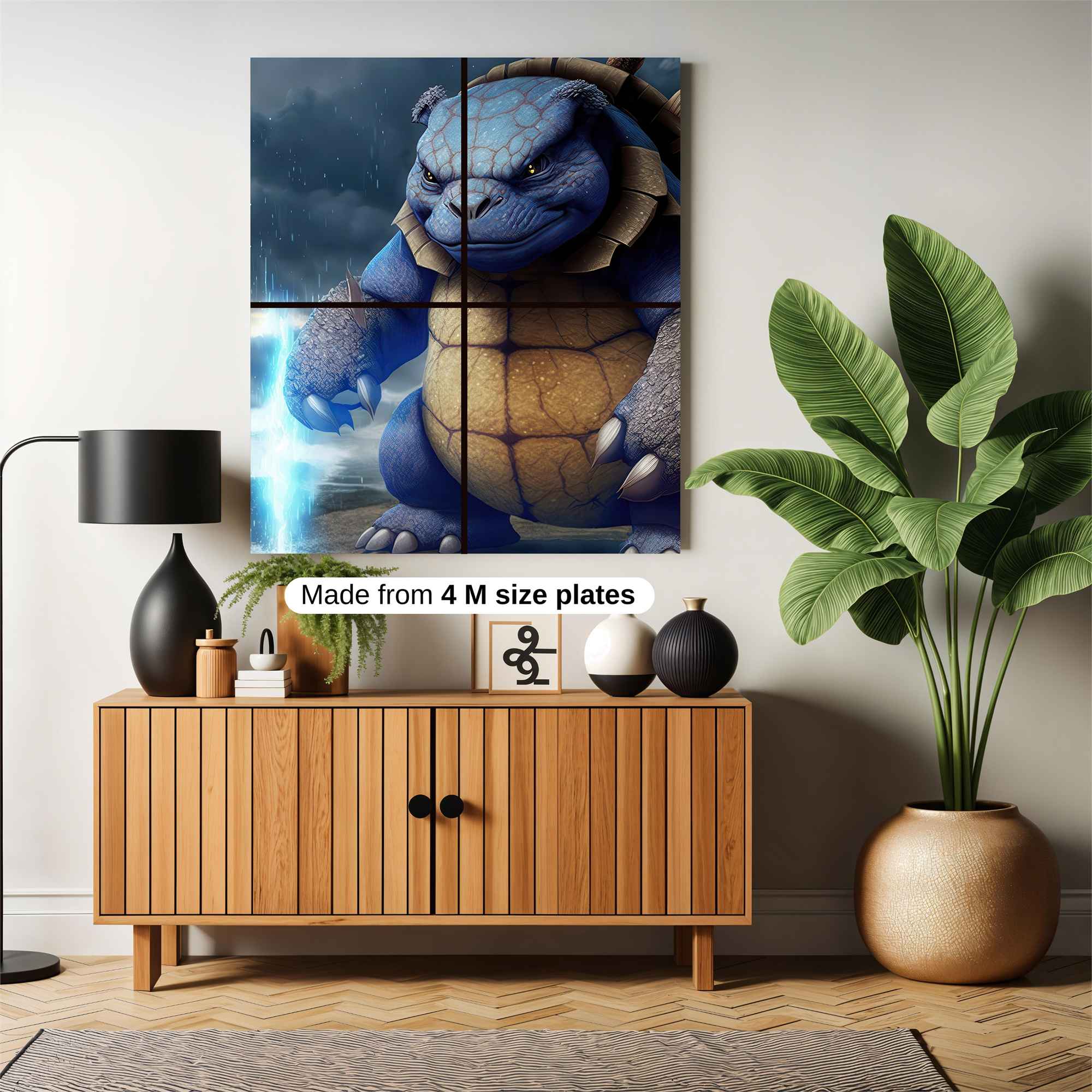 Blastoise Brooding Safe Wall Magnetic / M