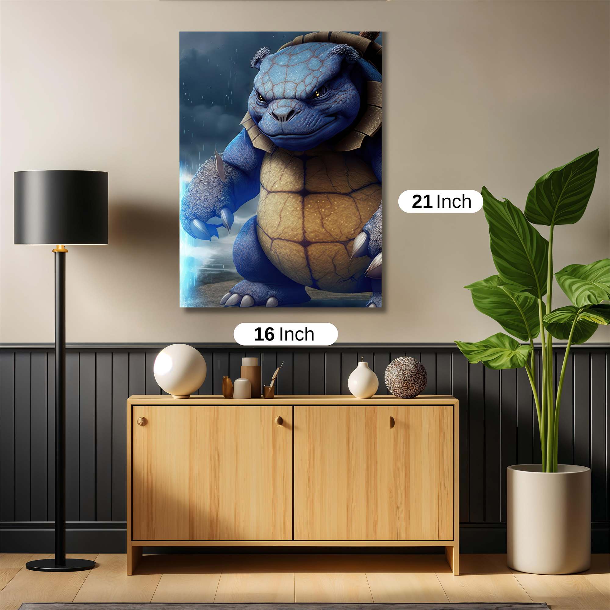 Blastoise Brooding Safe Wall Magnetic / M