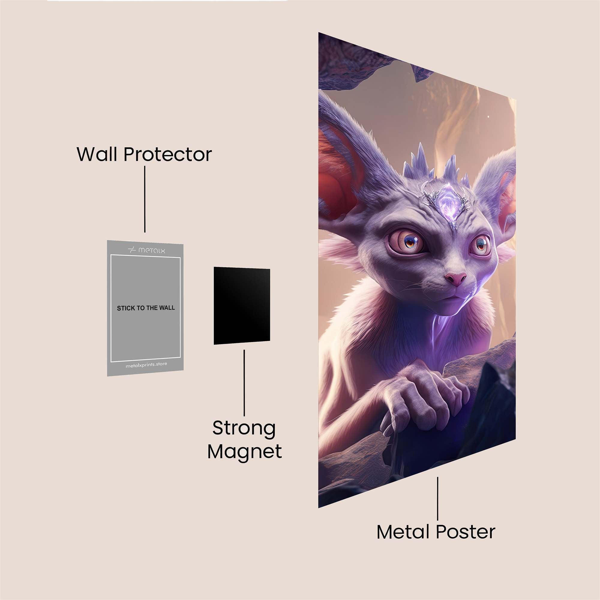 MysticWhisper Safe Wall Magnetic / M