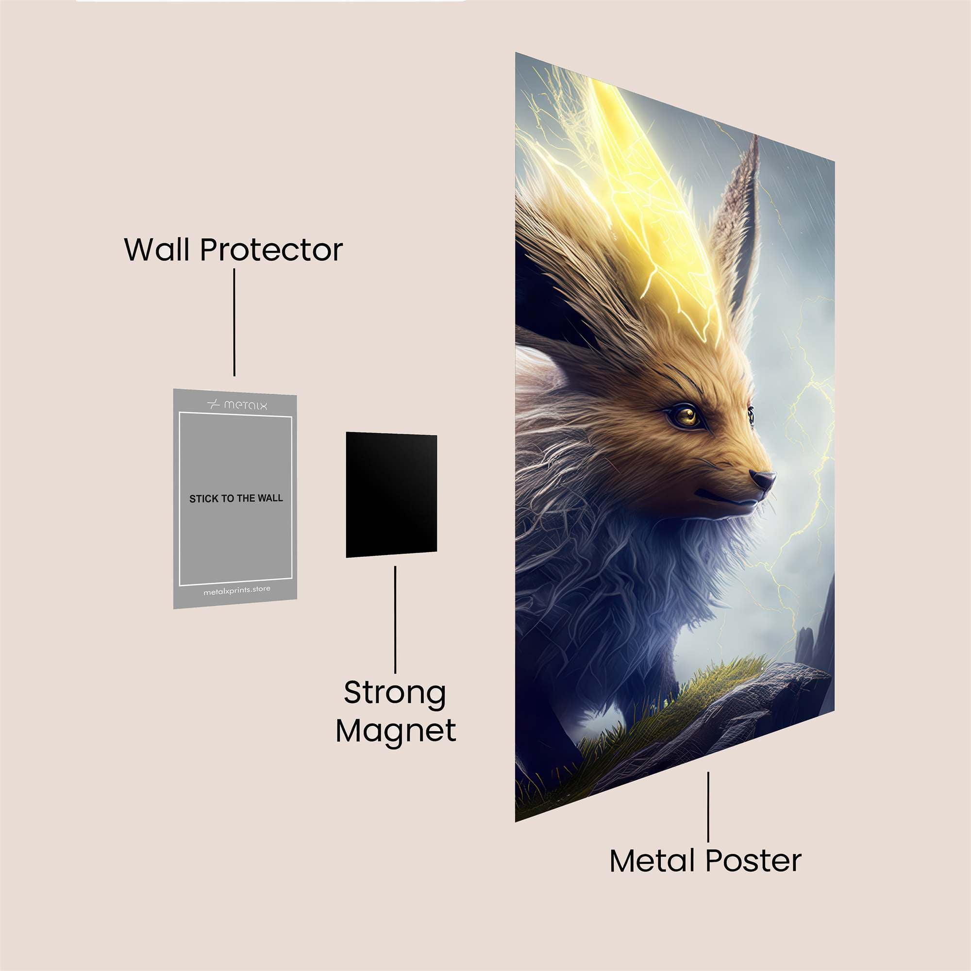 Jolteon Jolt Safe Wall Magnetic / M