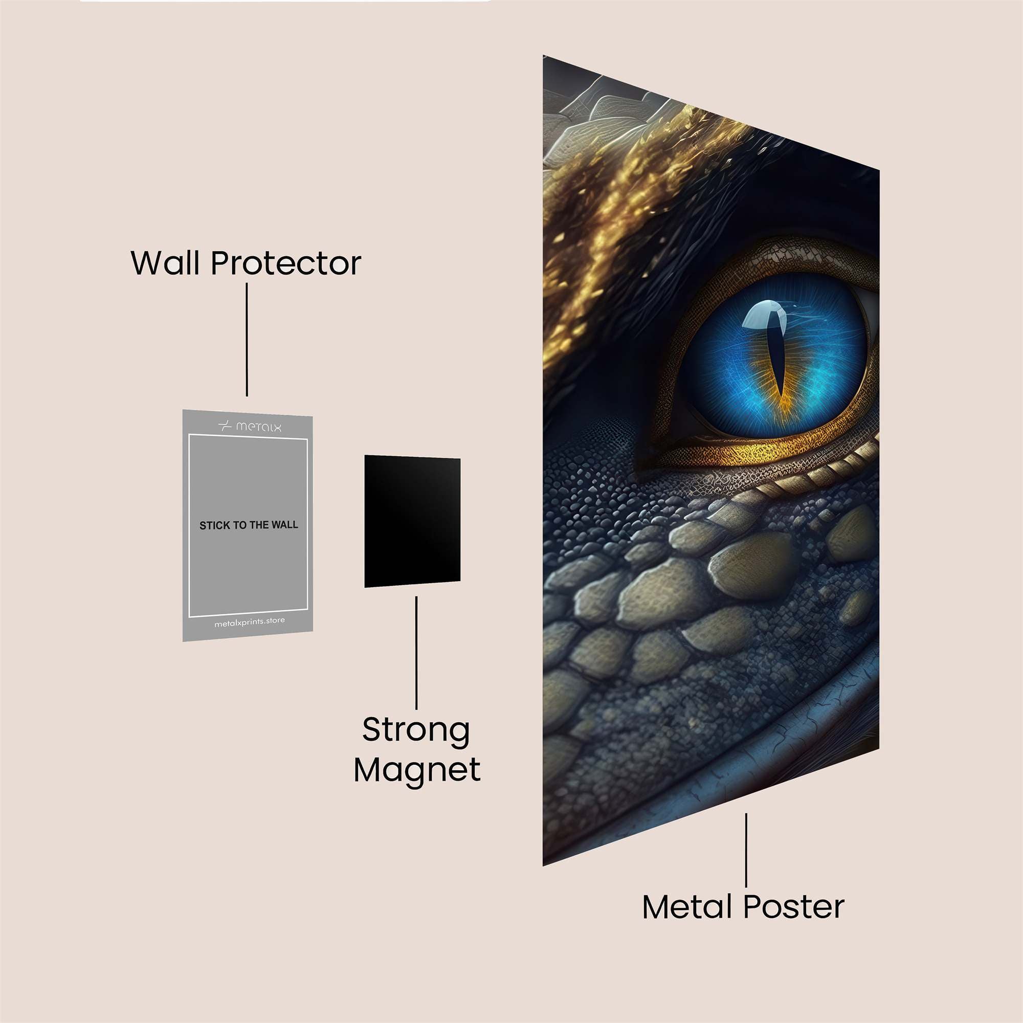 Dragon Enigmatic Safe Wall Magnetic / M