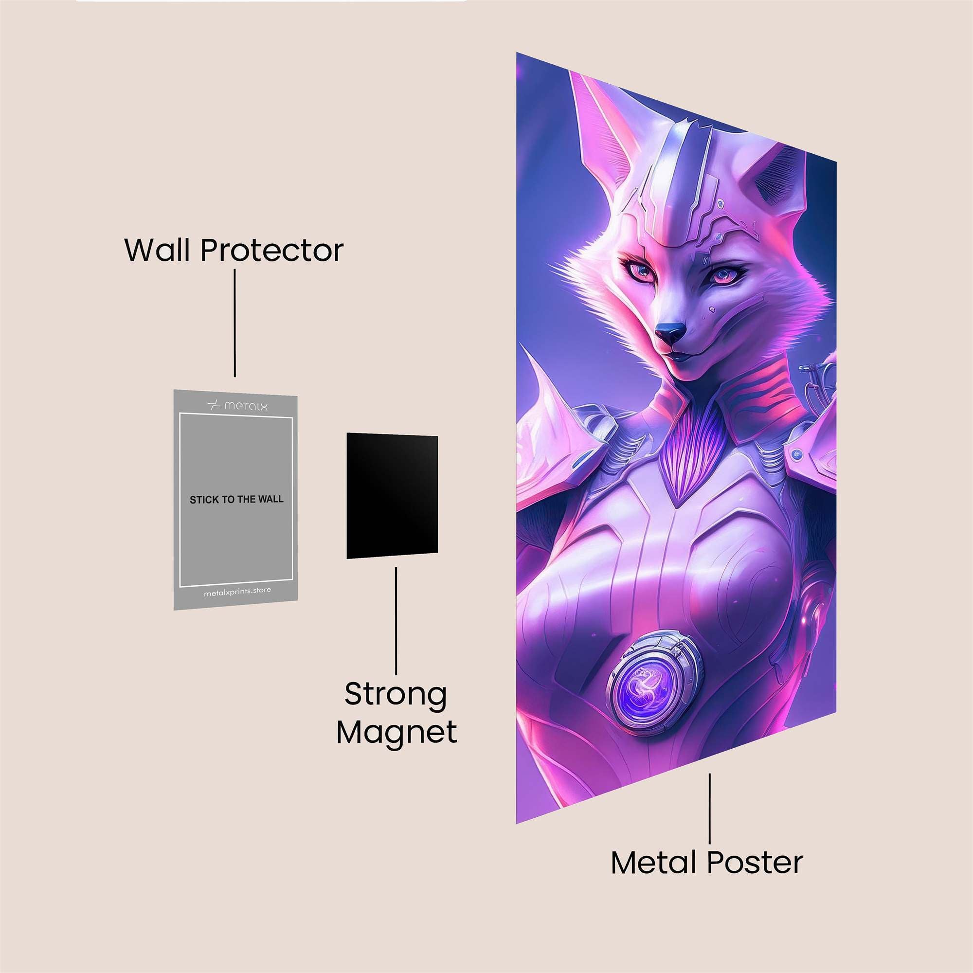 Cyber Vixen Safe Wall Magnetic / M