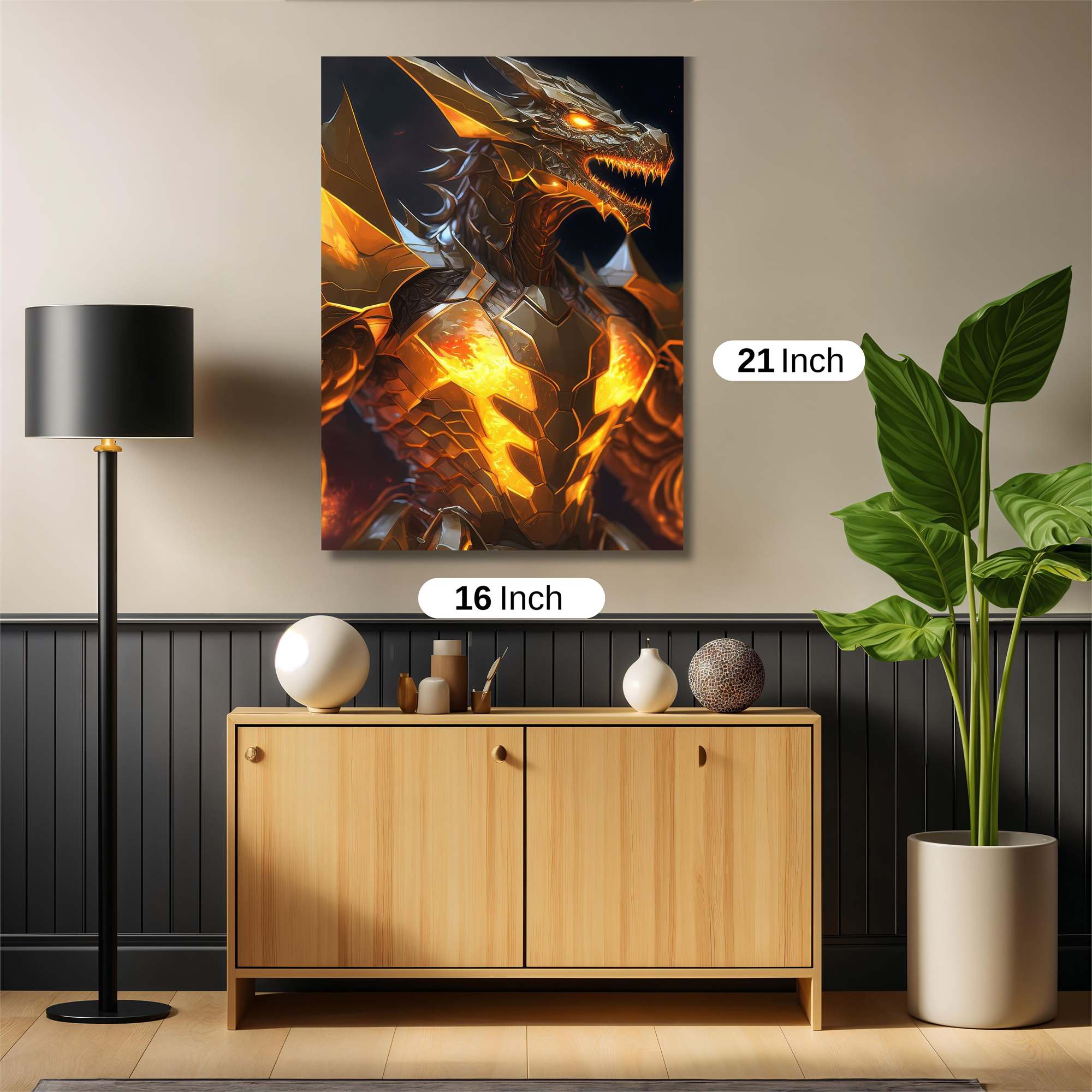 Dragon Blaze Safe Wall Magnetic / M