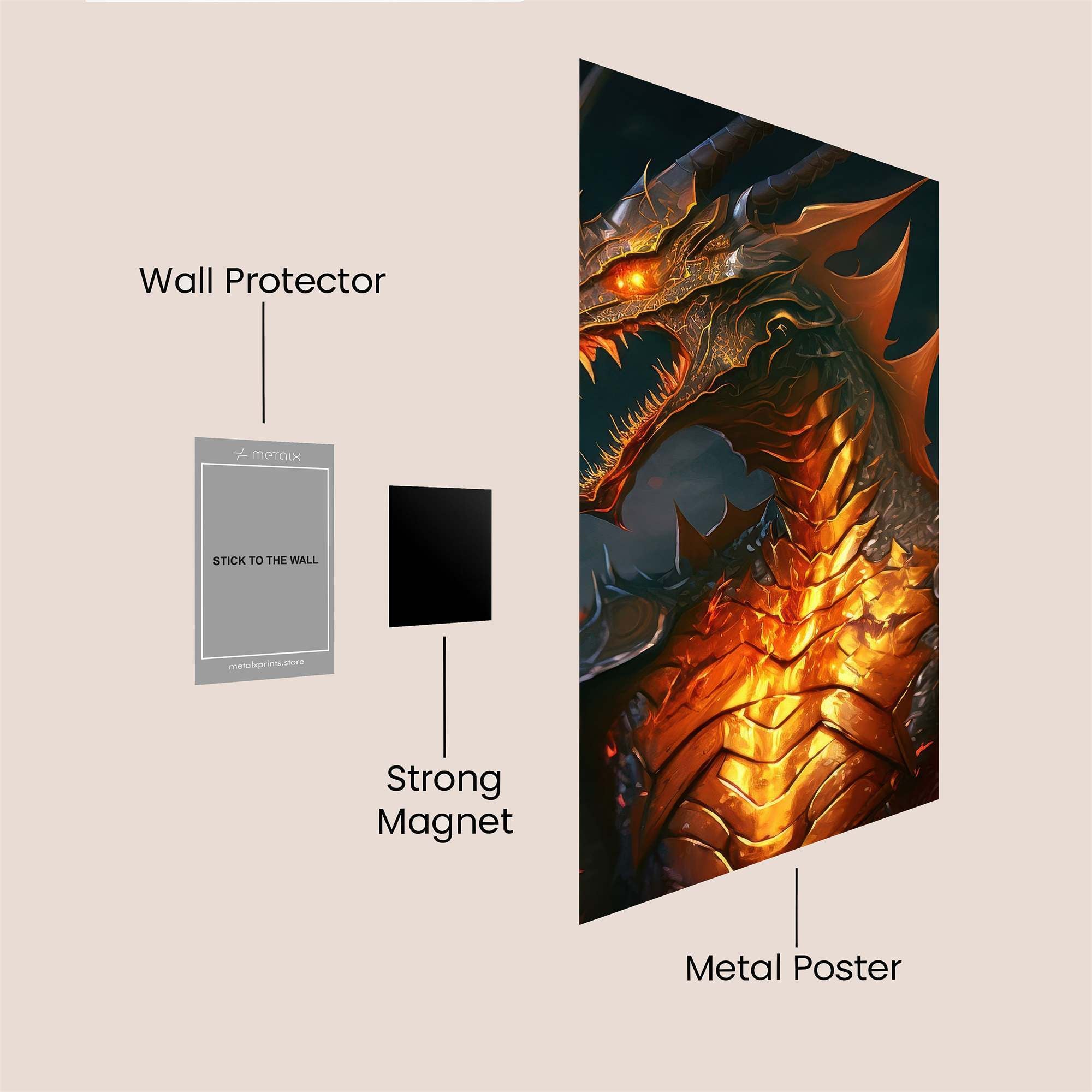 Inferno Wrath Safe Wall Magnetic / M