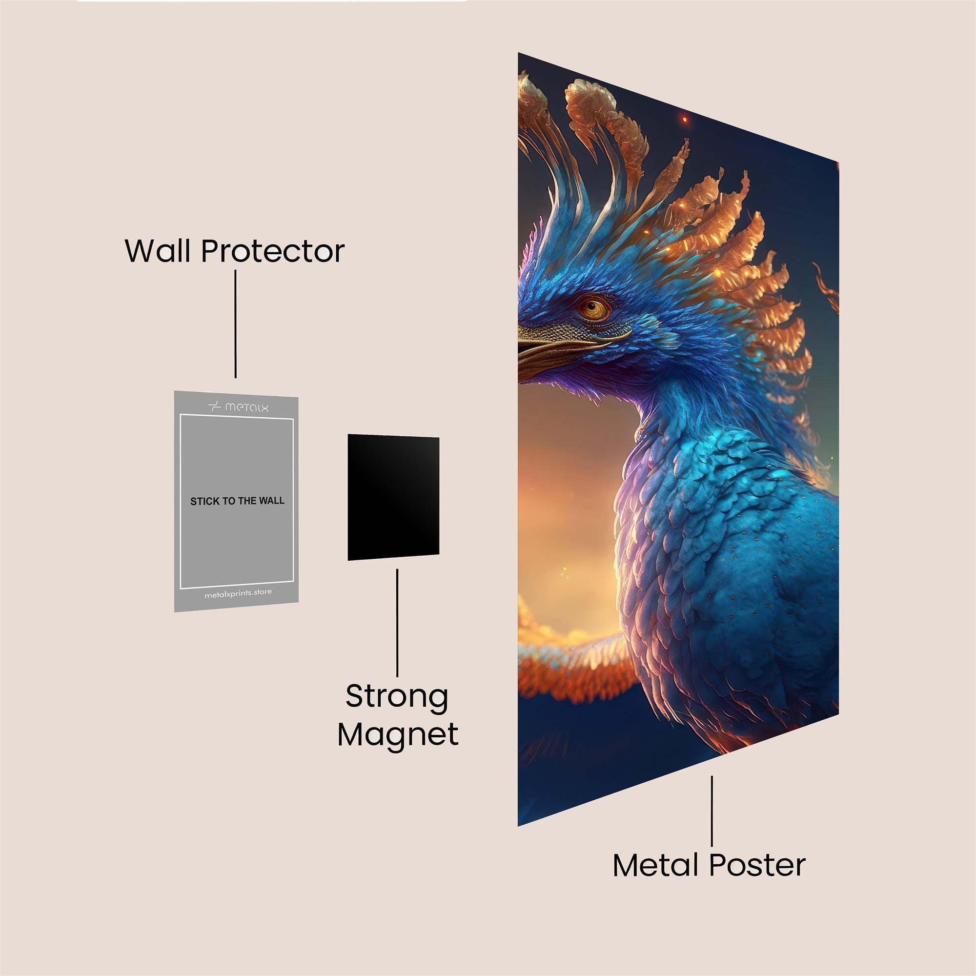 Phoenix Radiant Safe Wall Magnetic / M