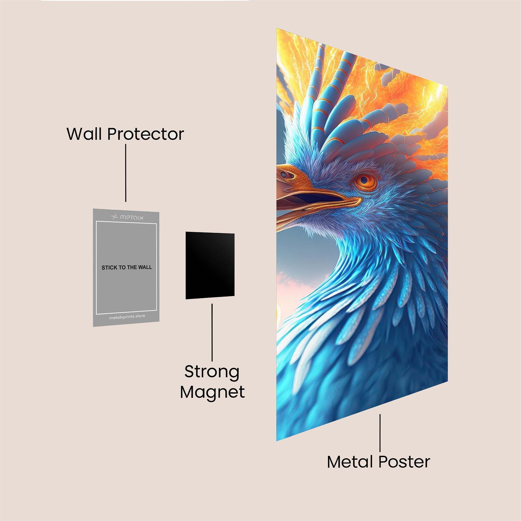 Phoenix Radiant Safe Wall Magnetic / M