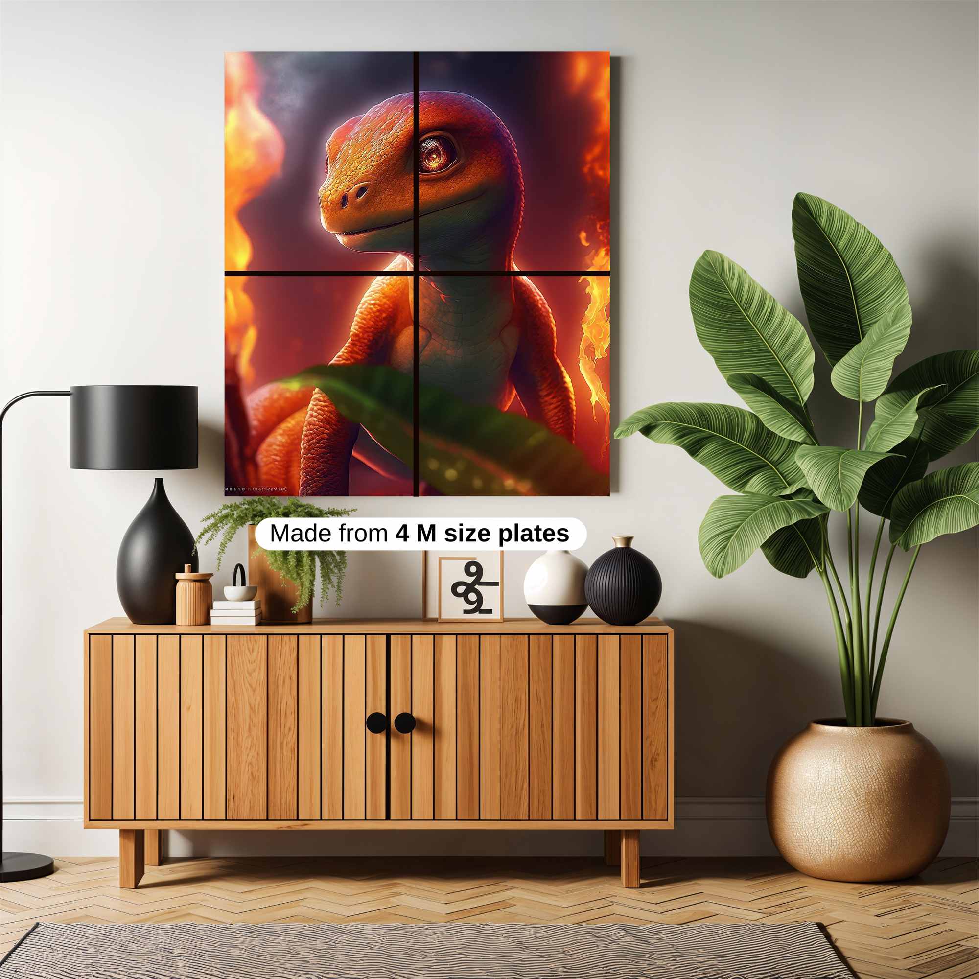 Charmander Blaze Safe Wall Magnetic / M
