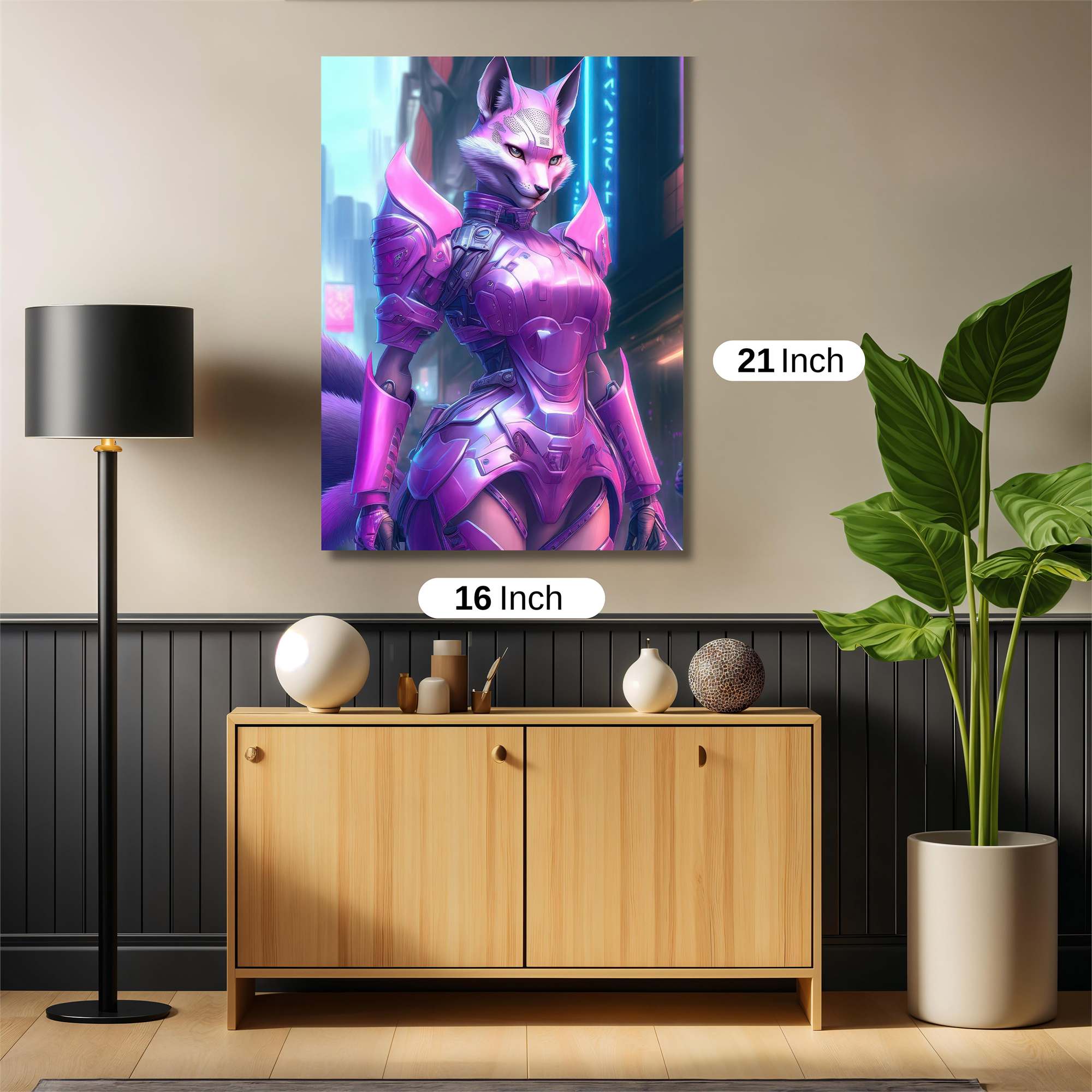 Cyber Fox Safe Wall Magnetic / M