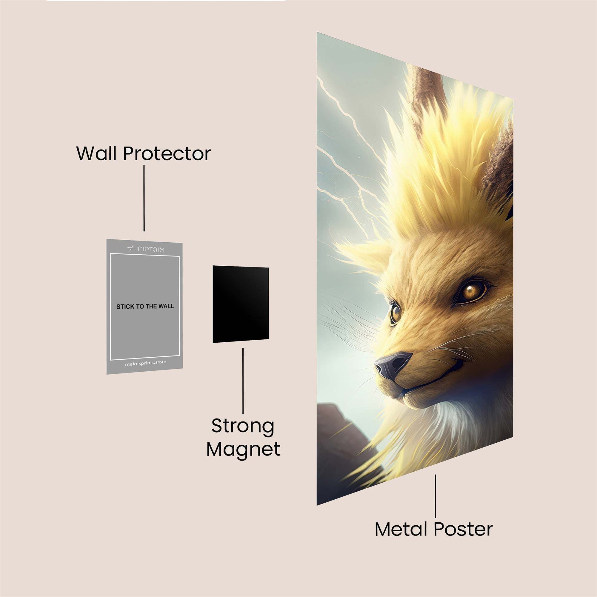 Jolteon Jolt Safe Wall Magnetic / M