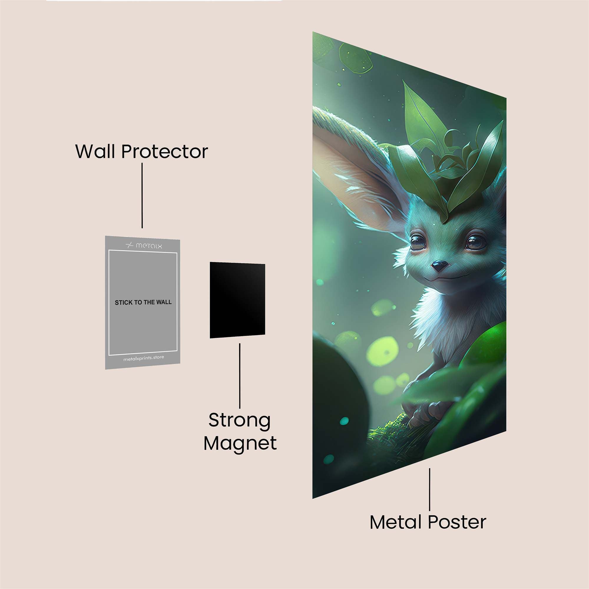 LeafyWhimsy Safe Wall Magnetic / M