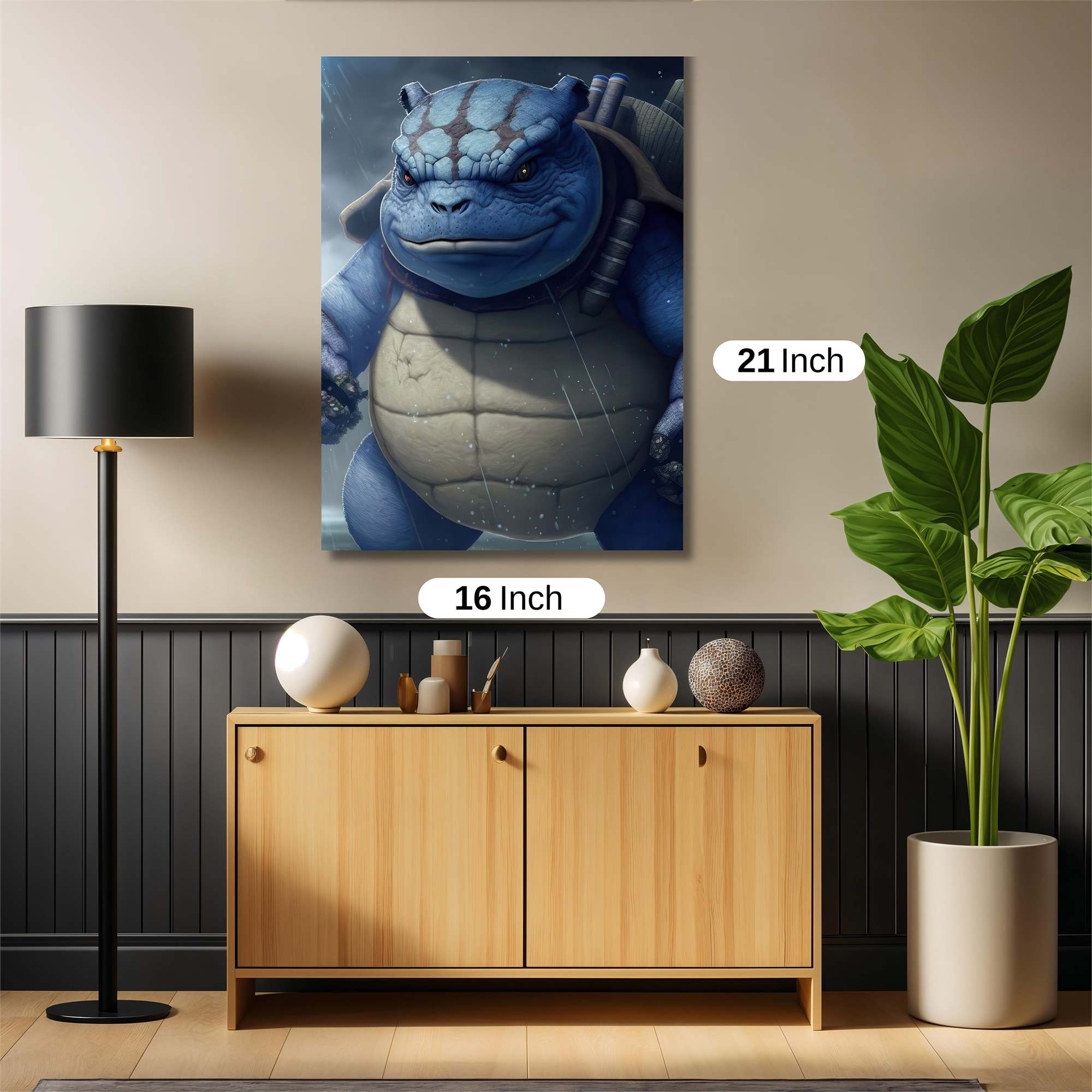 Blastoise Brooding Safe Wall Magnetic / M