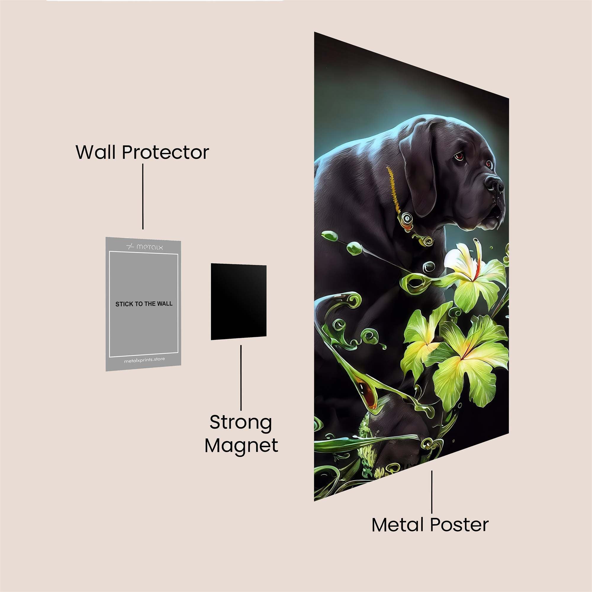 Dog Blossom Safe Wall Magnetic / M