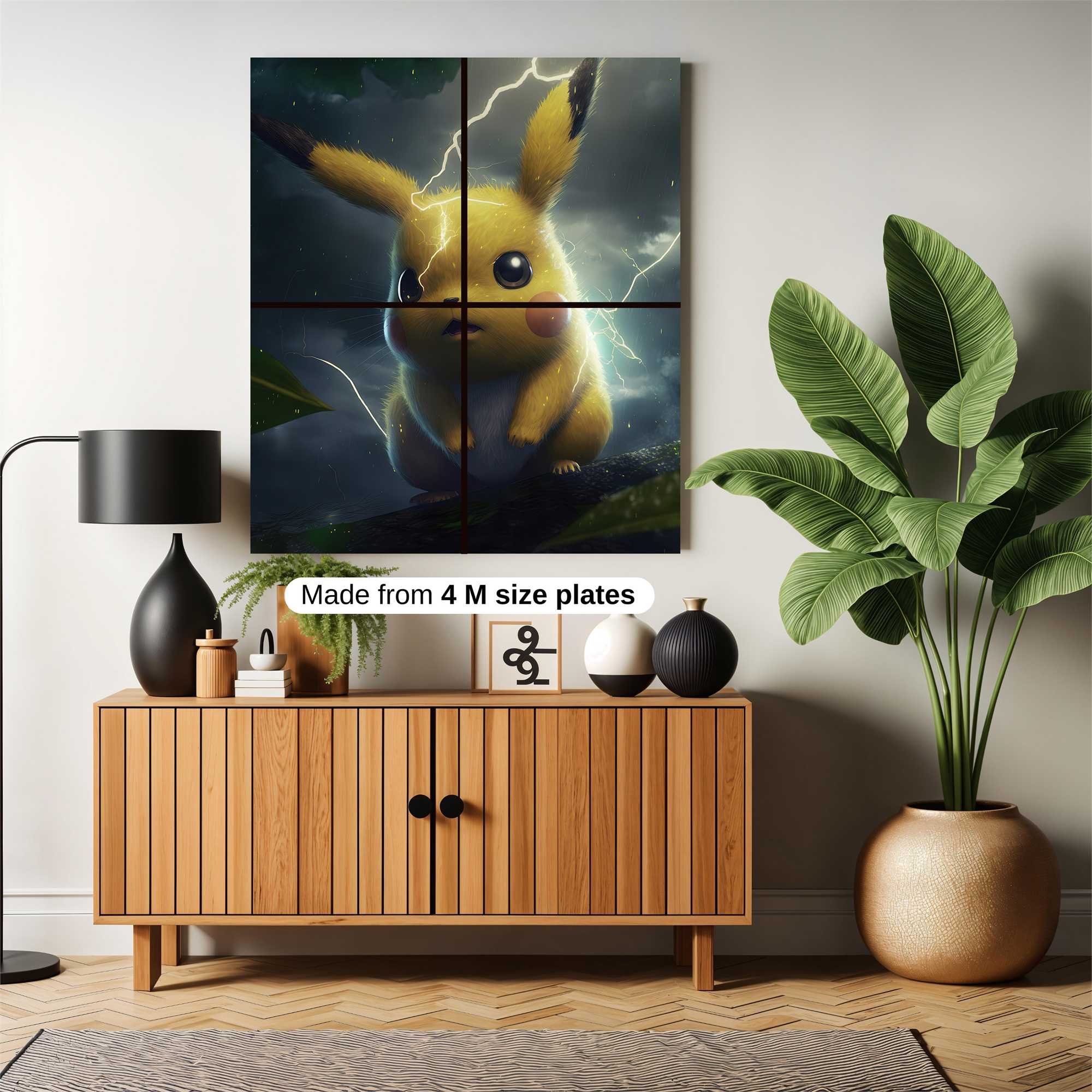 Pikachu Thunderstruck Safe Wall Magnetic / M