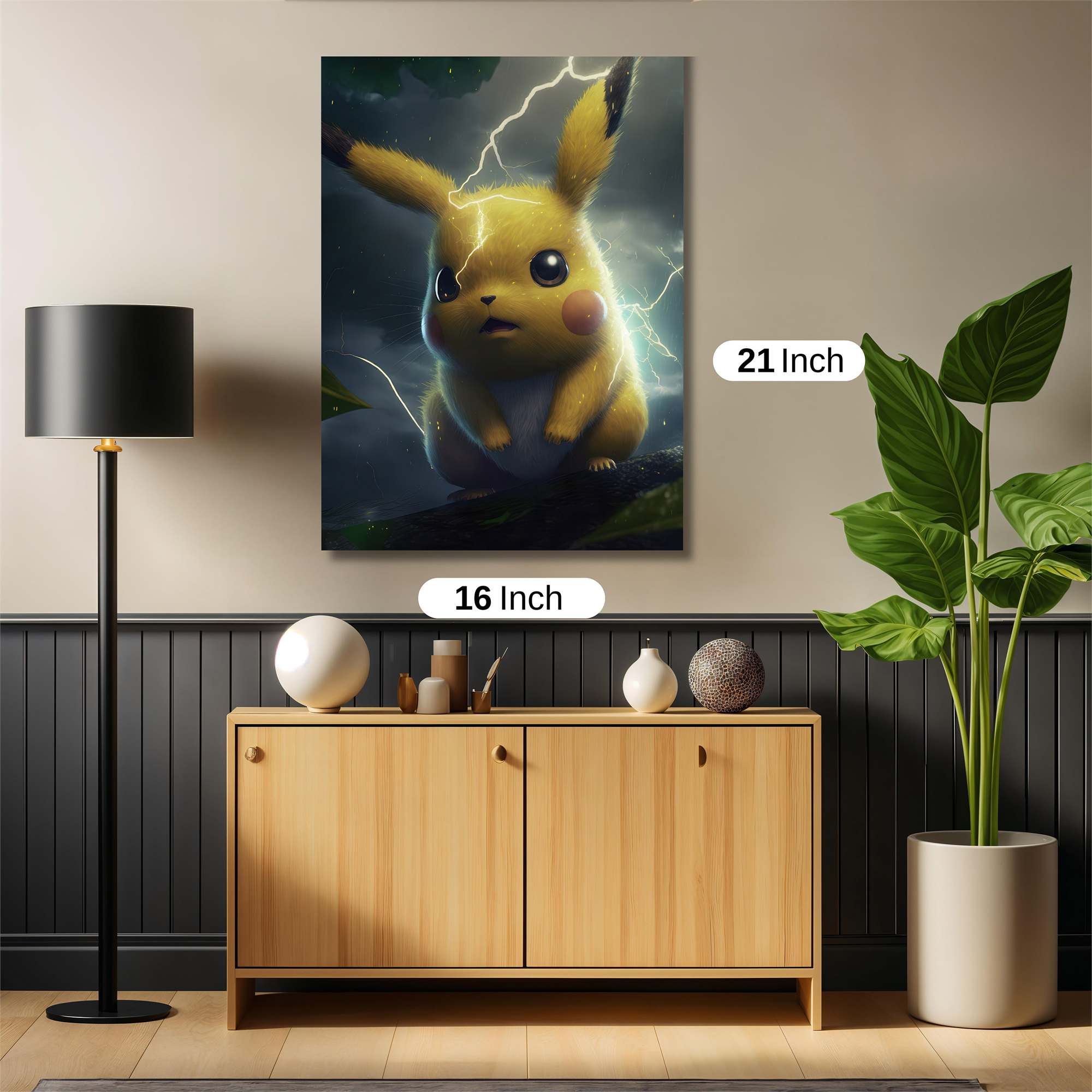 Pikachu Thunderstruck Safe Wall Magnetic / M