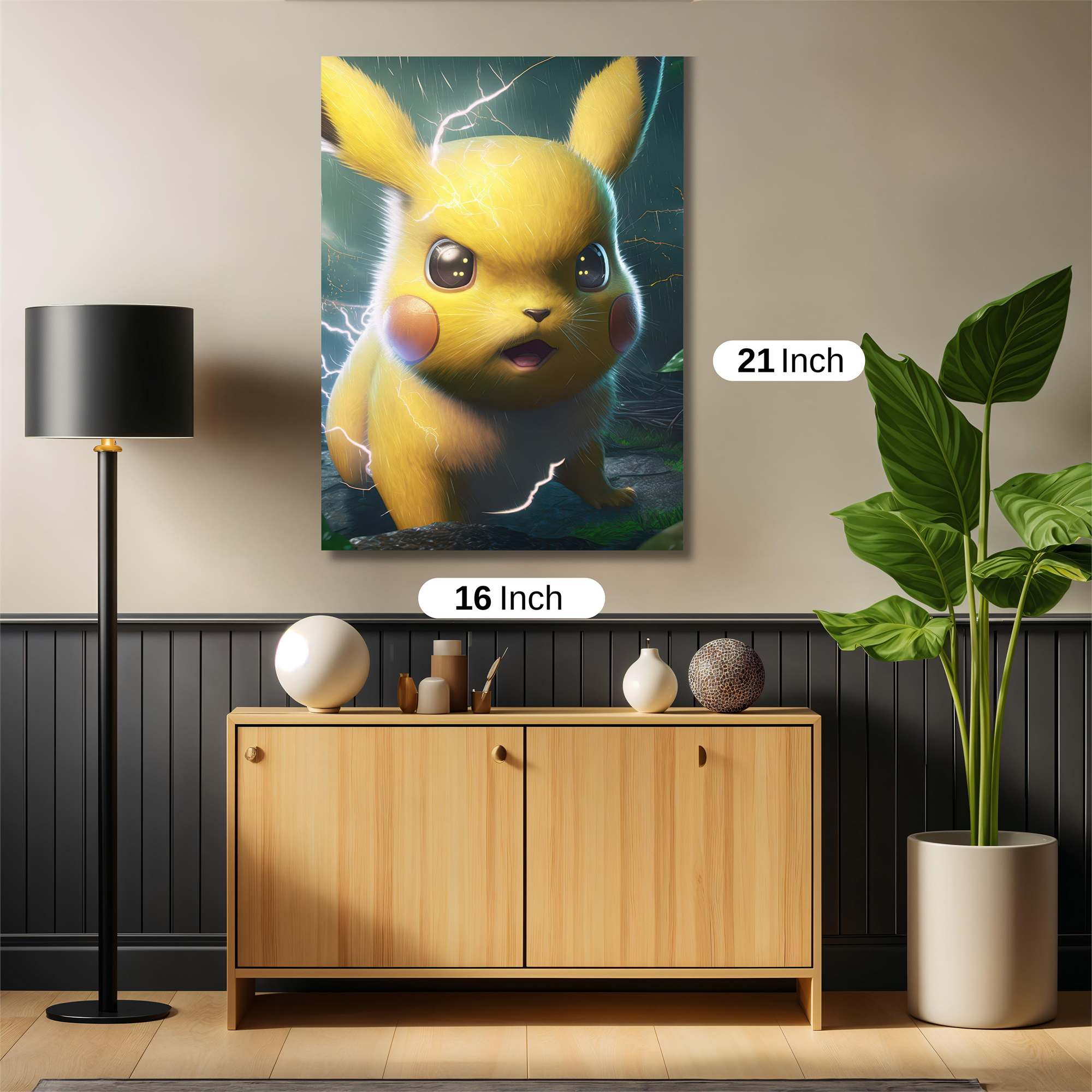 Pikachu Peril Safe Wall Magnetic / M