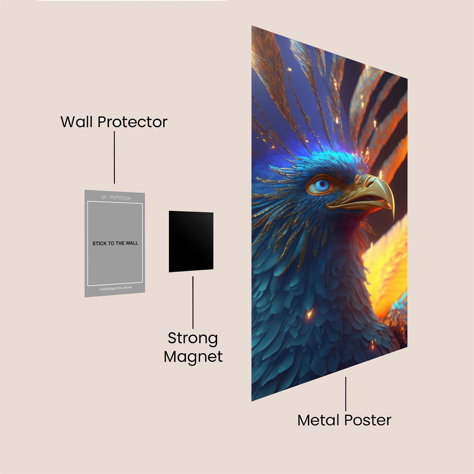 Phoenix Radiant Safe Wall Magnetic / M