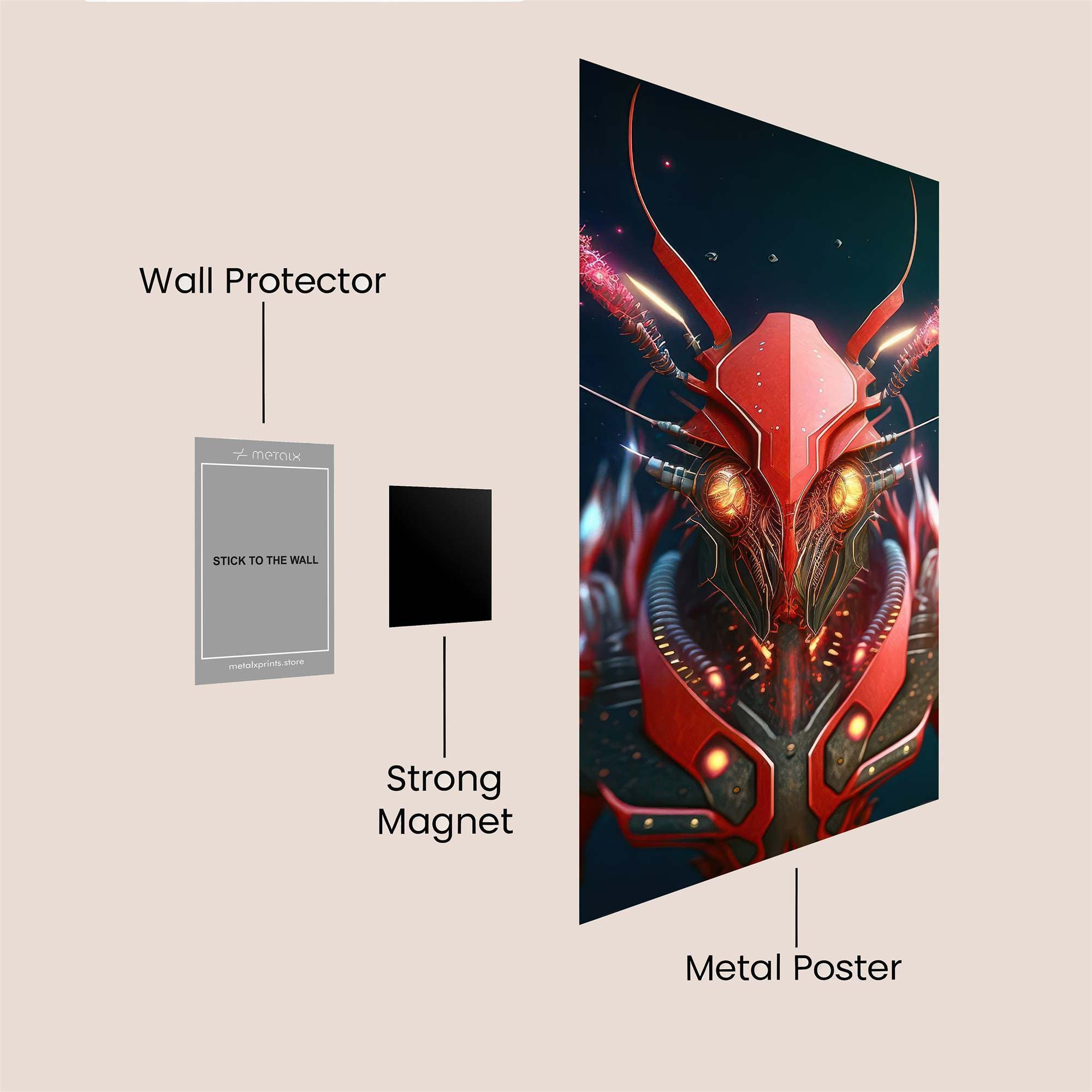 Ant Warrior Safe Wall Magnetic / M