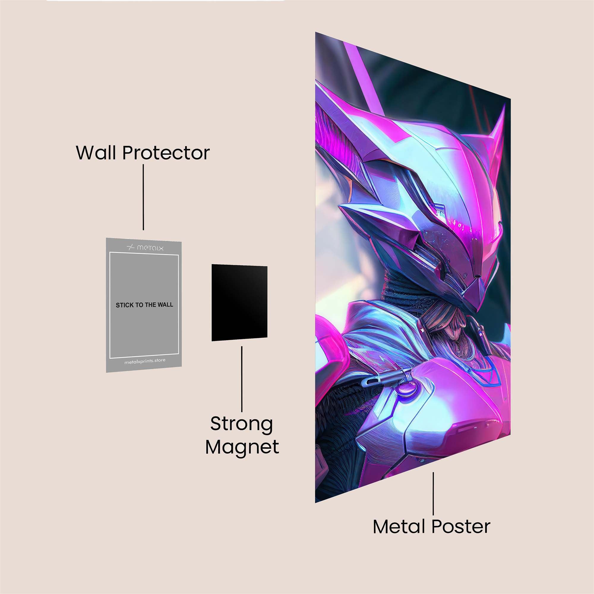 Cyber Enigma Safe Wall Magnetic / M