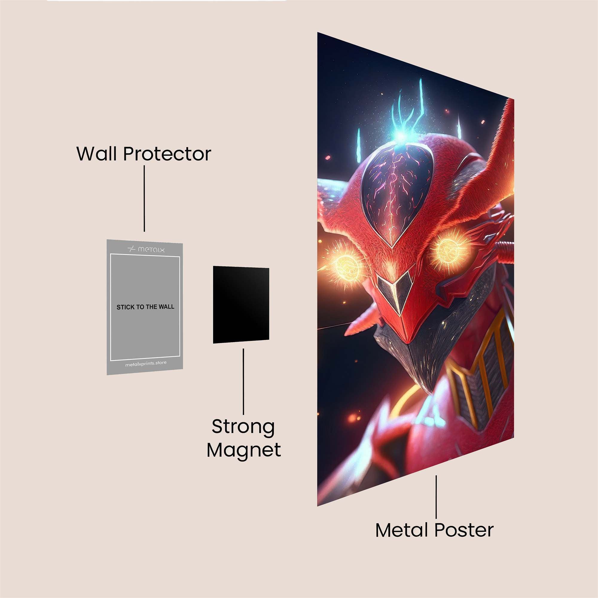 Mewtwo Menace Safe Wall Magnetic / M