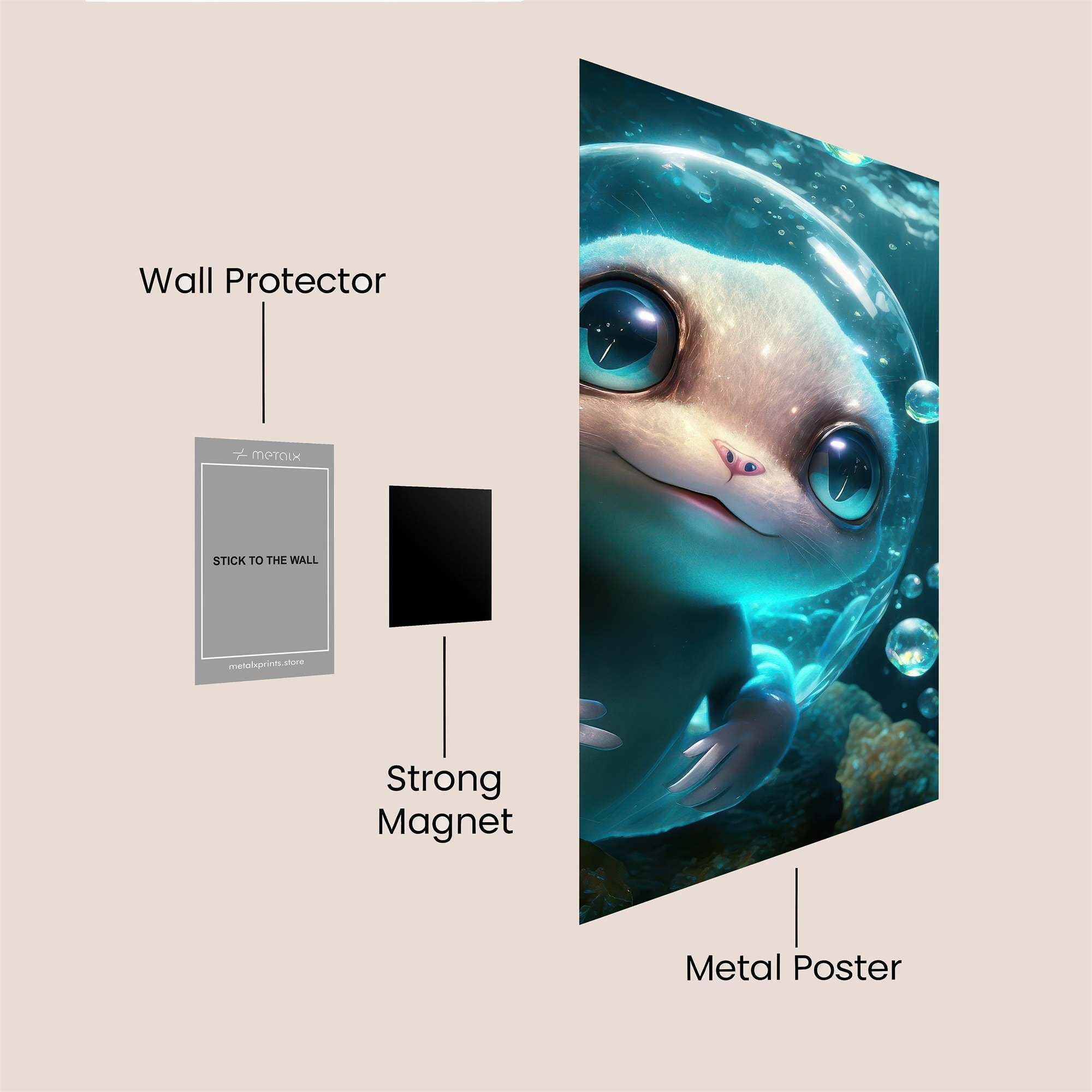 Bubbly Wonder Safe Wall Magnetic / M