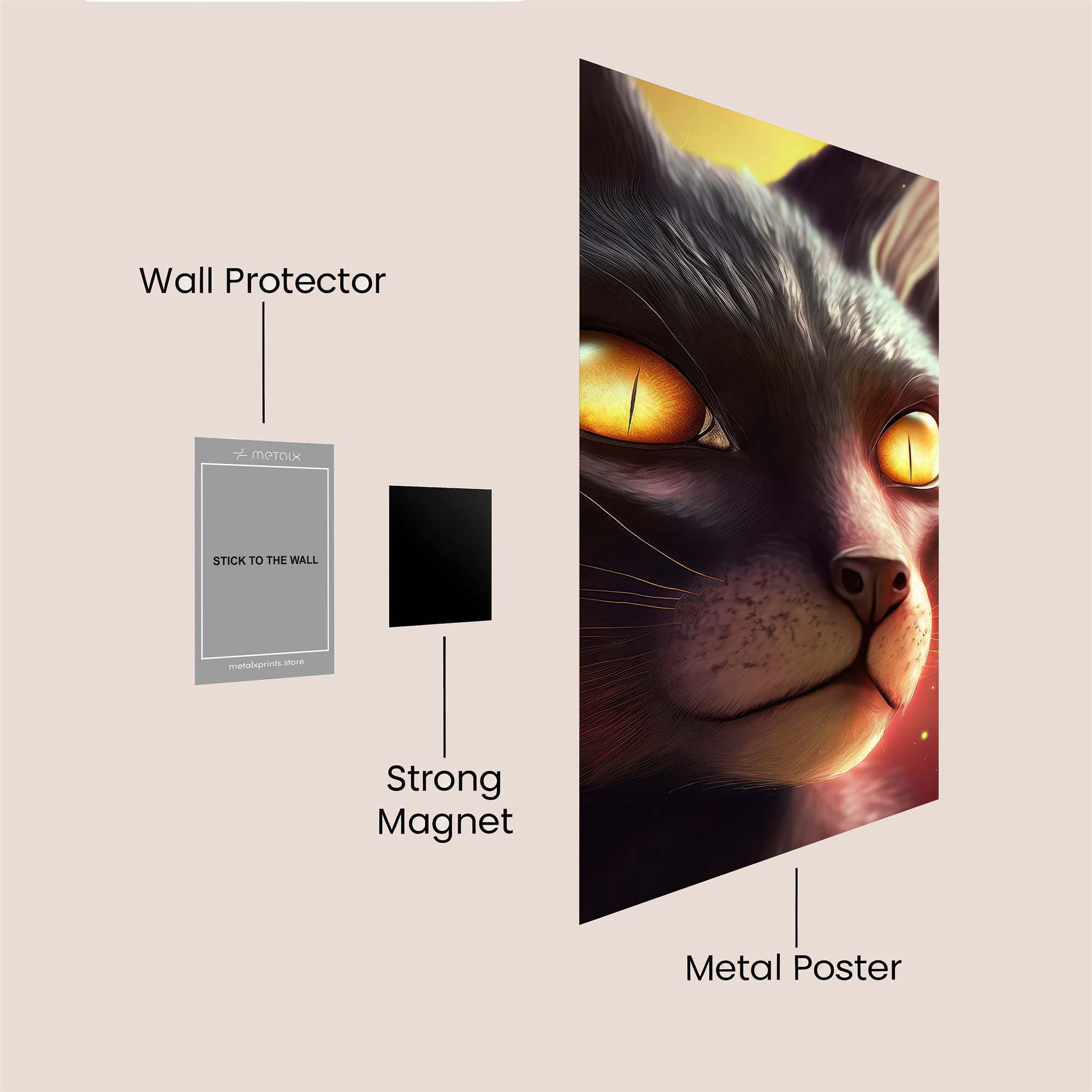 Glowing Serenity Safe Wall Magnetic / M