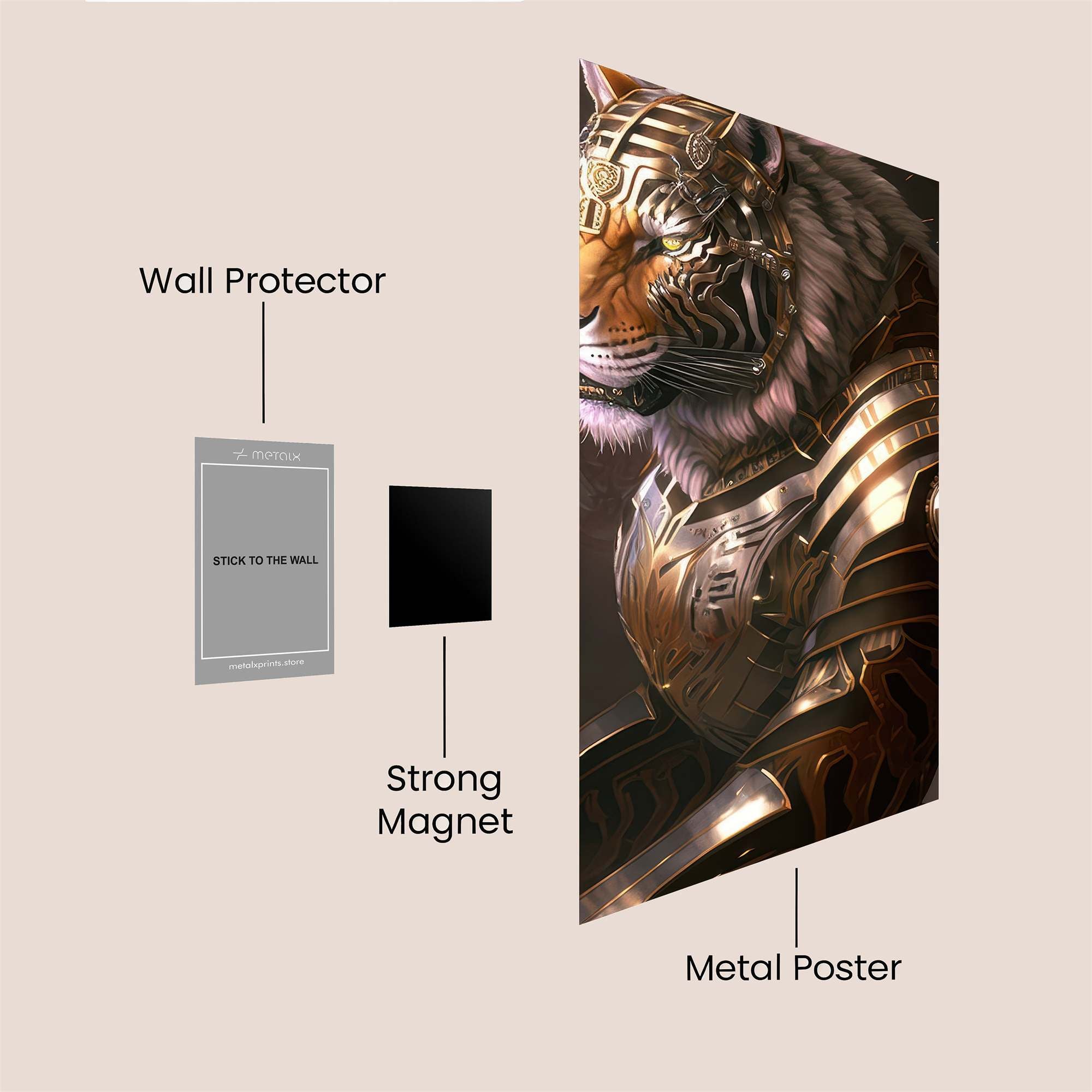 Tiger Monarch Safe Wall Magnetic / M