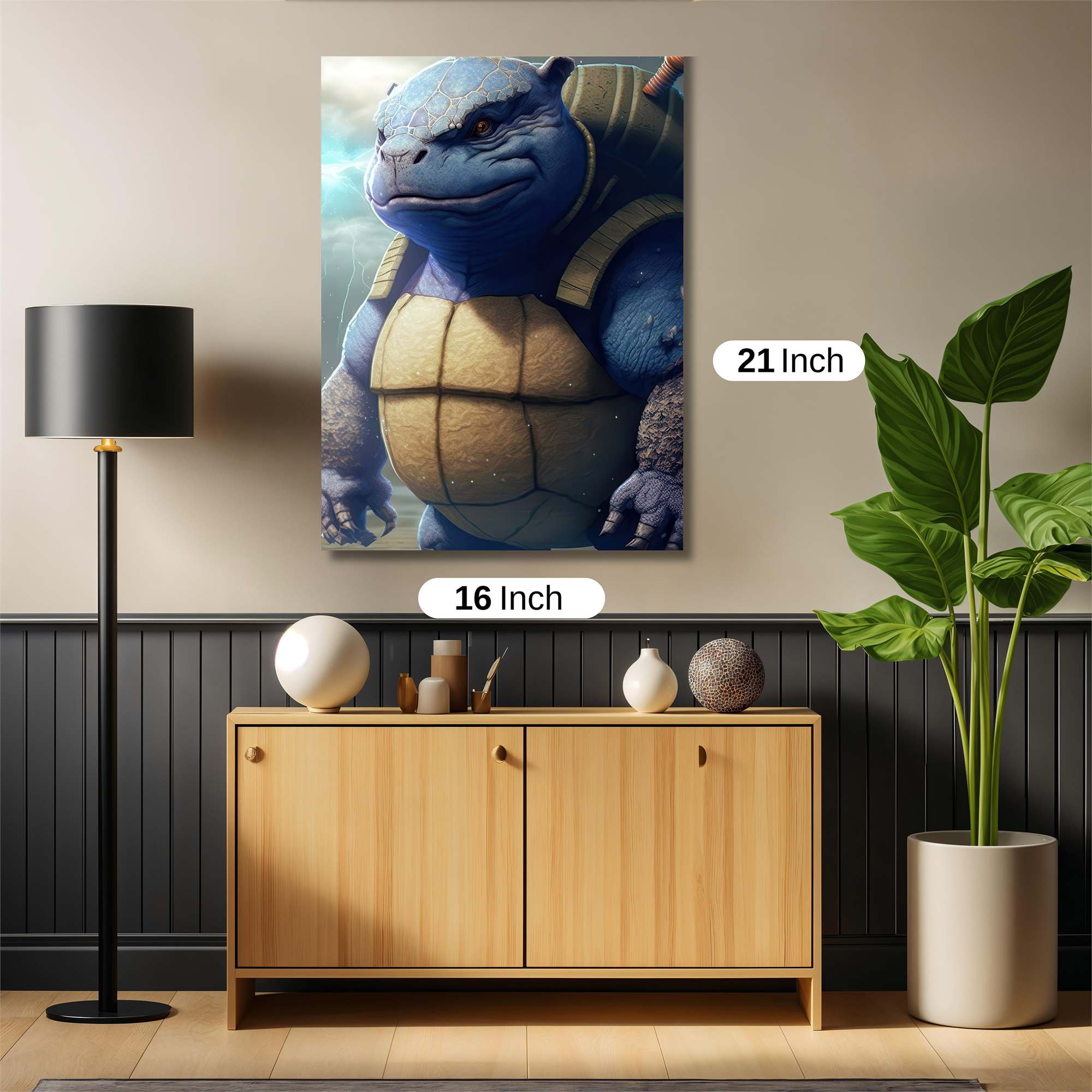Blastoise Brooding Safe Wall Magnetic / M