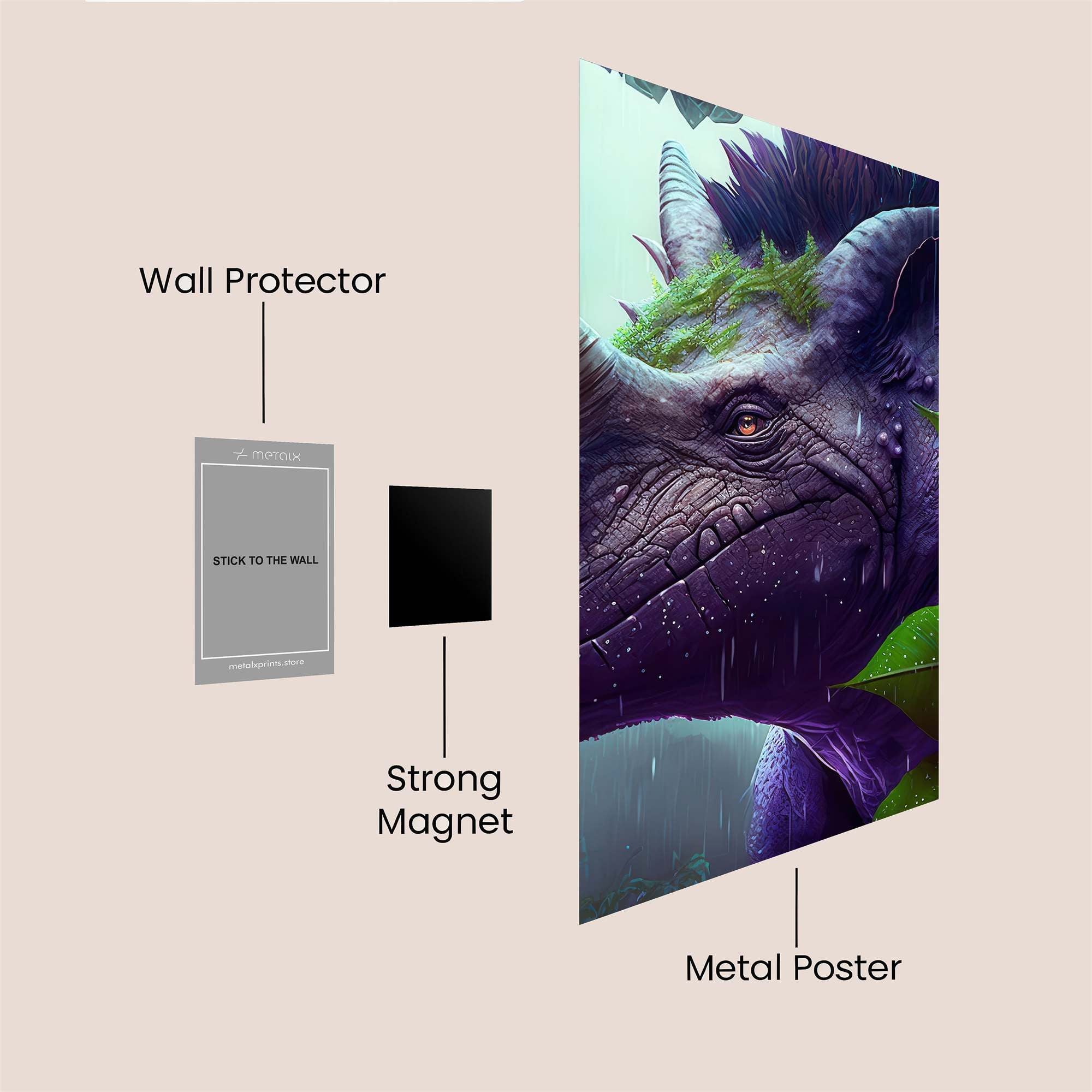 Rhino Mystic Safe Wall Magnetic / M