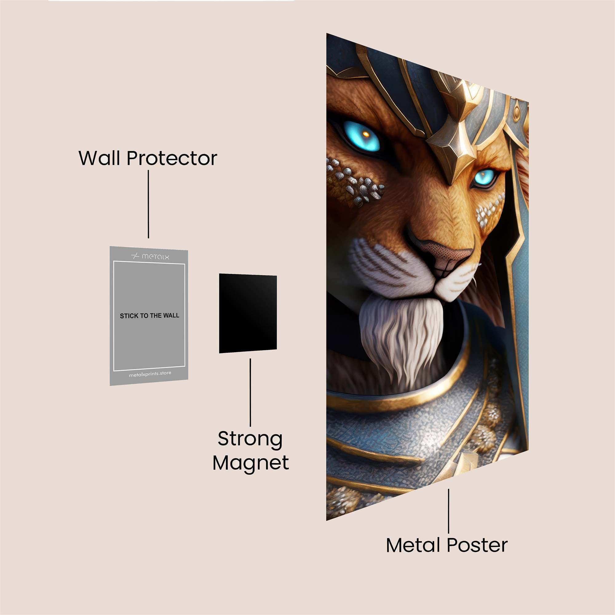 Lion Pharaoh Safe Wall Magnetic / M