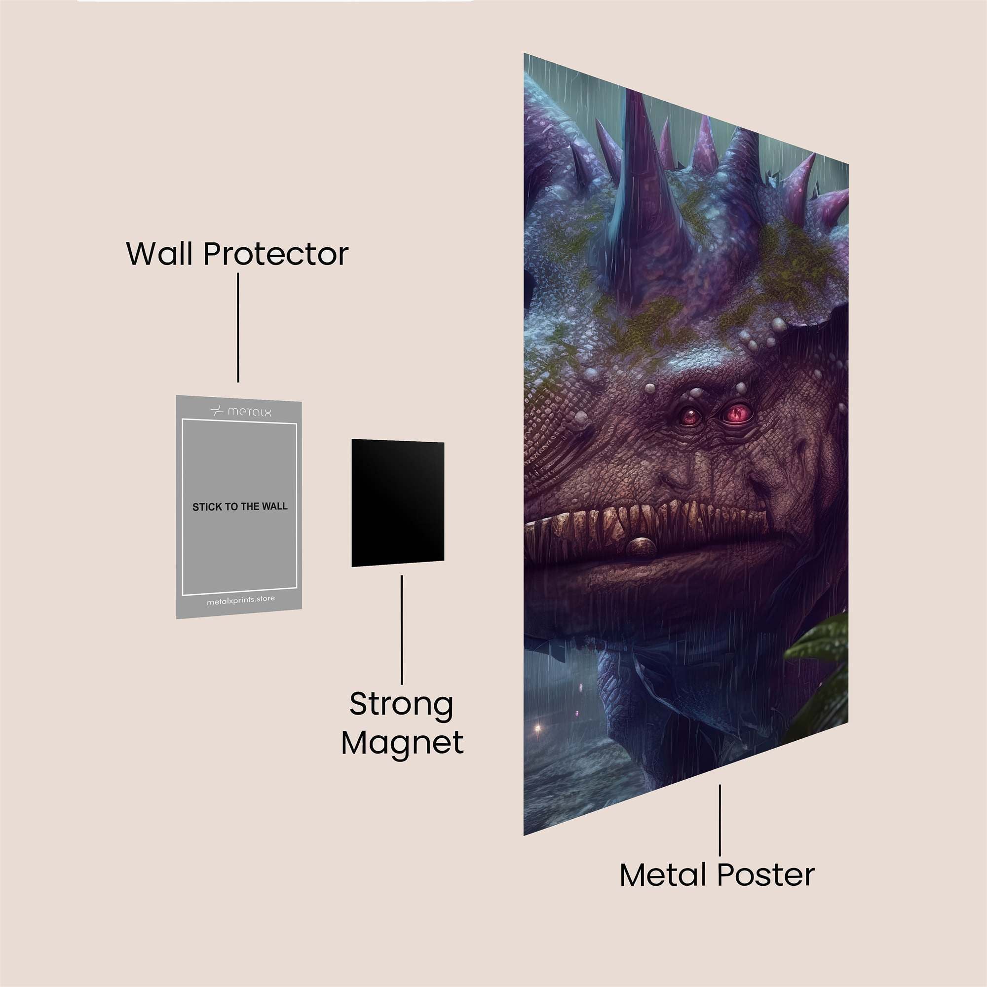 Rhino Rage Safe Wall Magnetic / M
