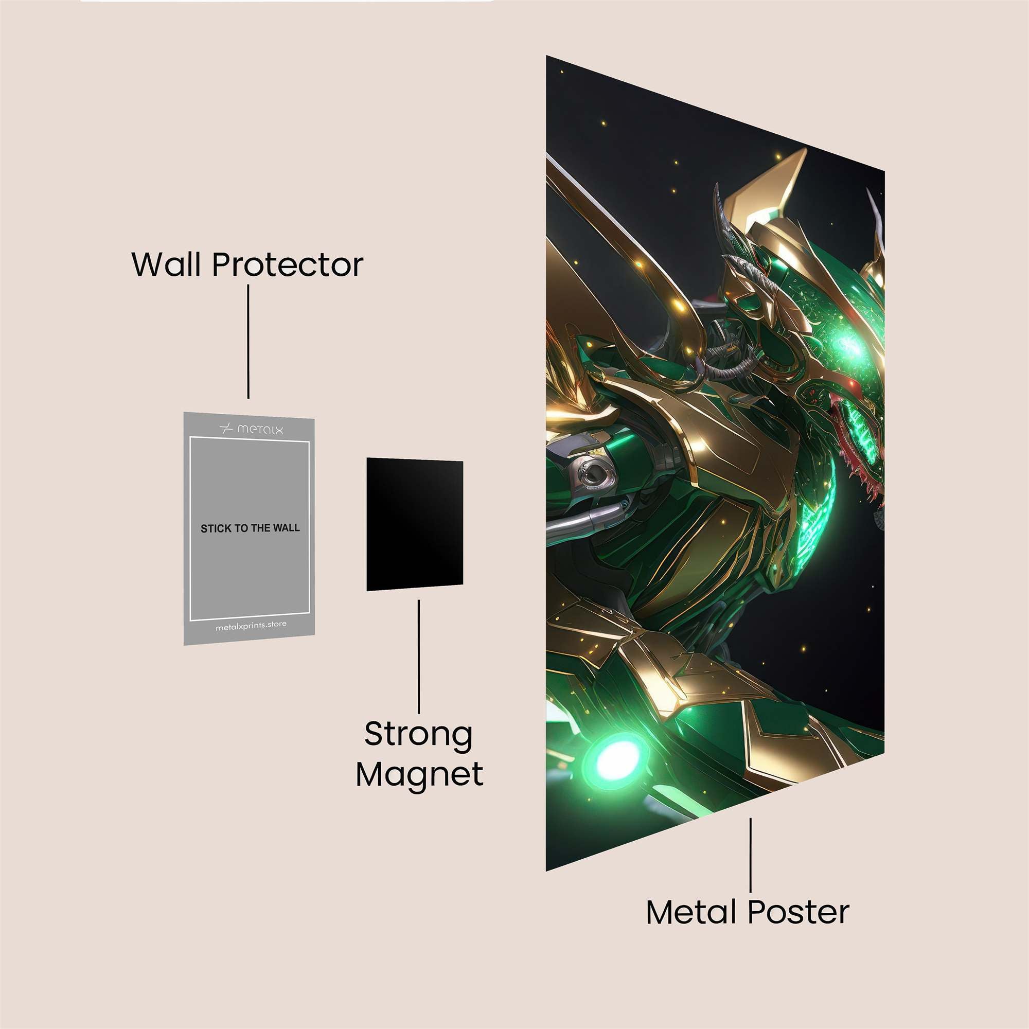 Dragon Radiant Safe Wall Magnetic / M
