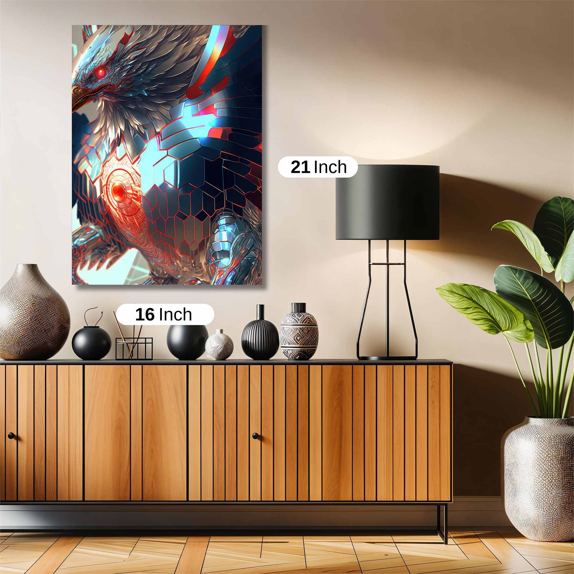 Phoenix Futuristic Safe Wall Magnetic / M