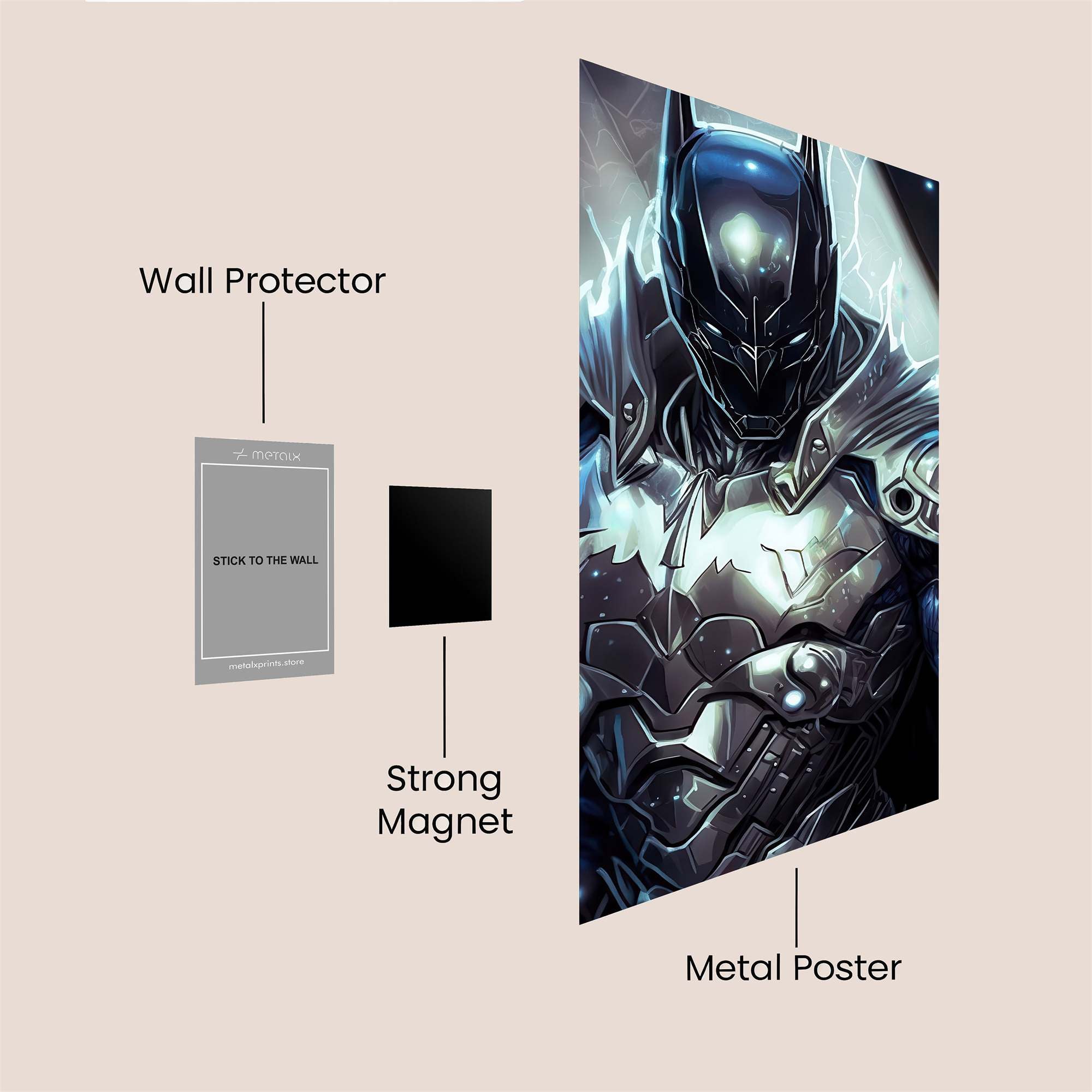 Batman Resolute Safe Wall Magnetic / M