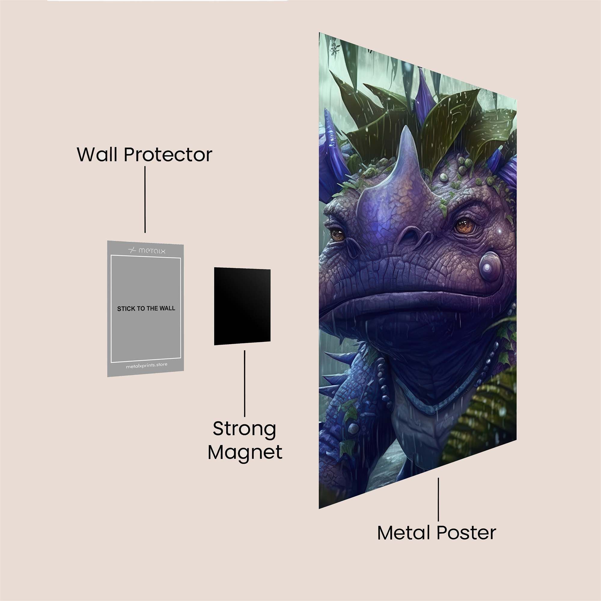 Toadstool Majesty Safe Wall Magnetic / M