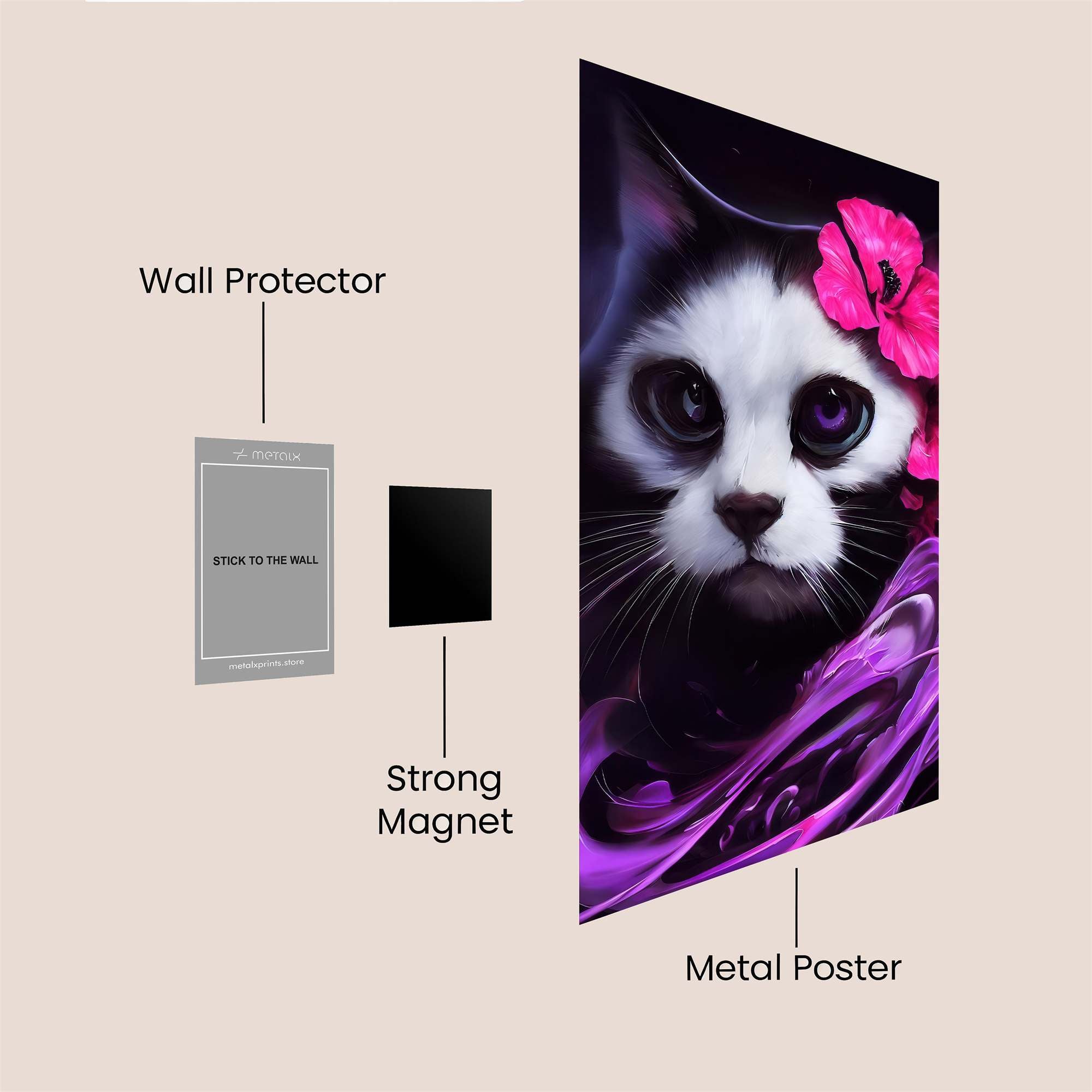 Feline Enigma Safe Wall Magnetic / M
