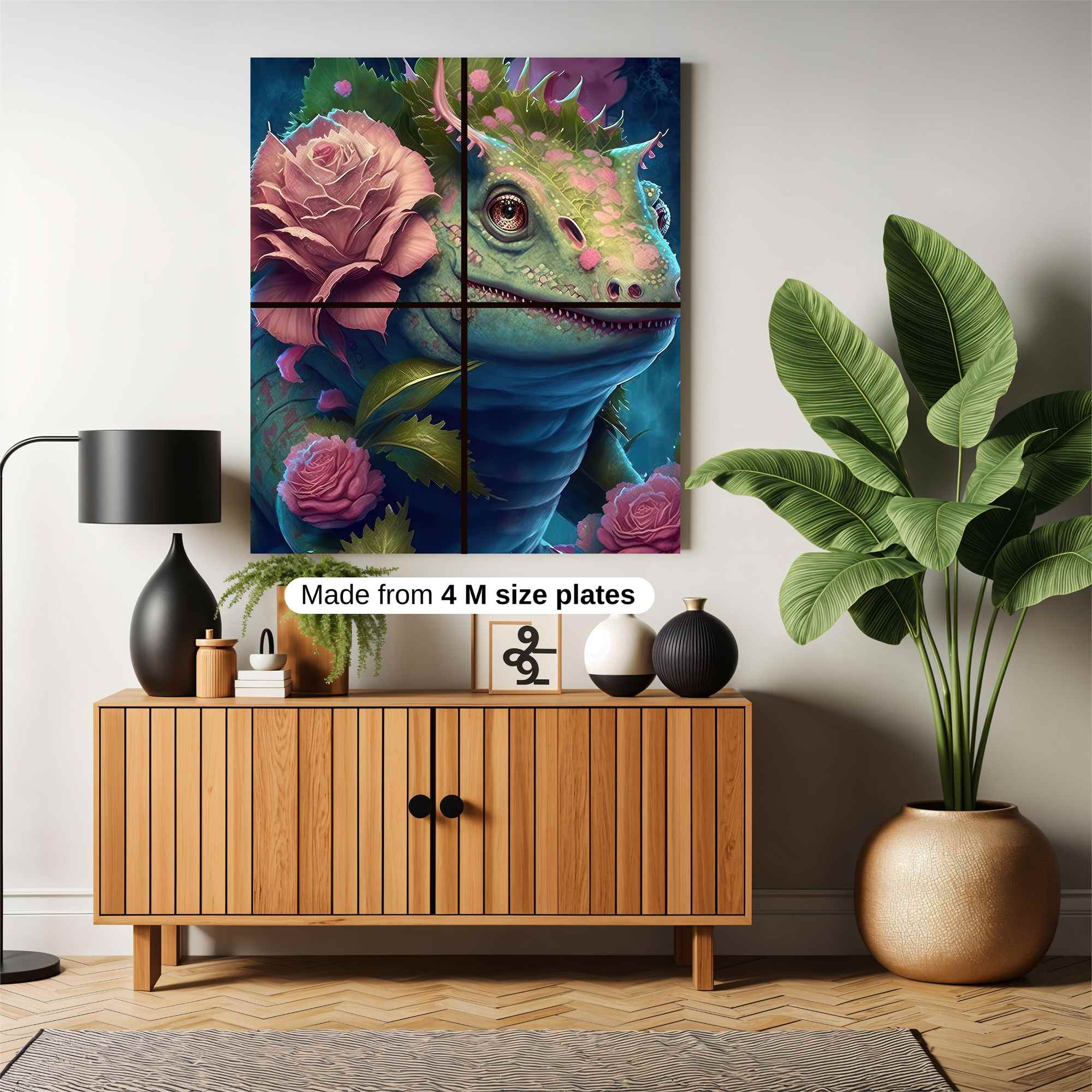 Rose Dragon Safe Wall Magnetic / M