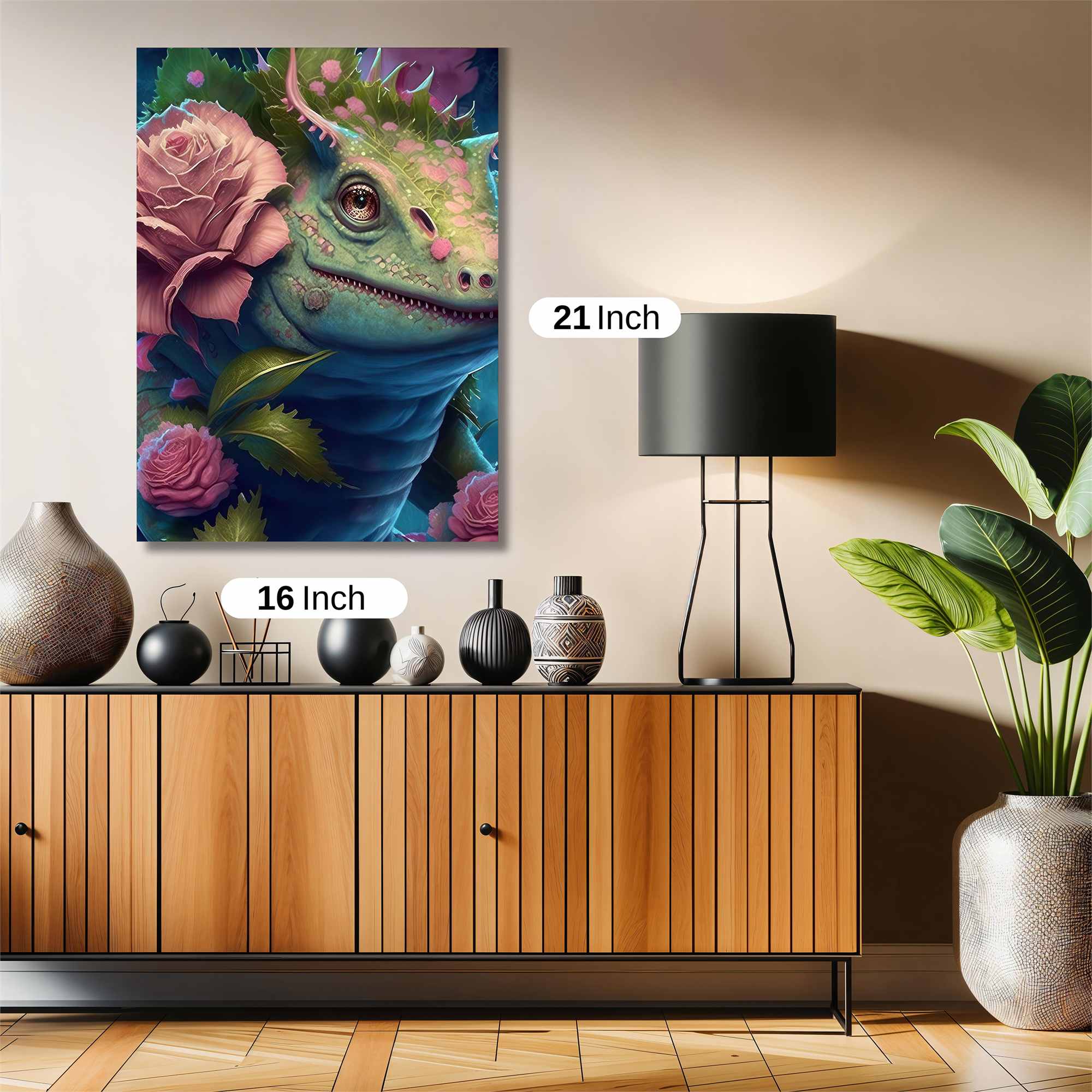 Rose Dragon Safe Wall Magnetic / M