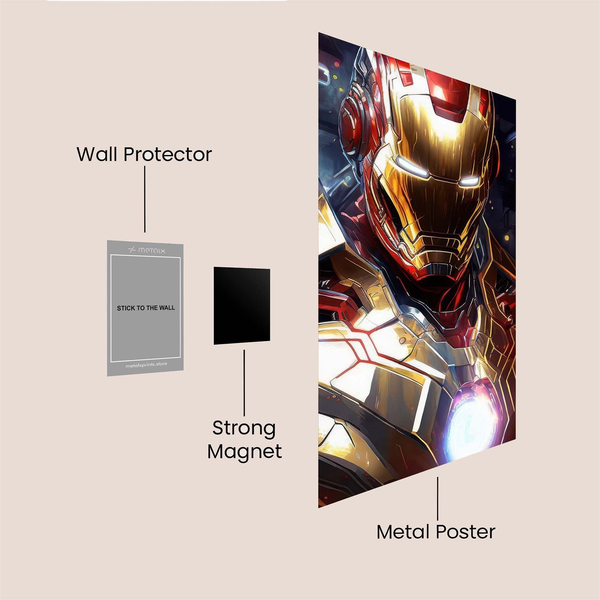 Iron Radiant Safe Wall Magnetic / M