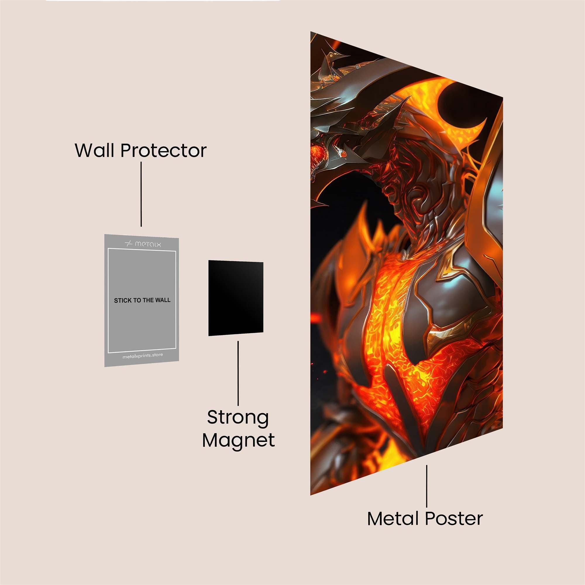 Dragon Infernal Safe Wall Magnetic / M