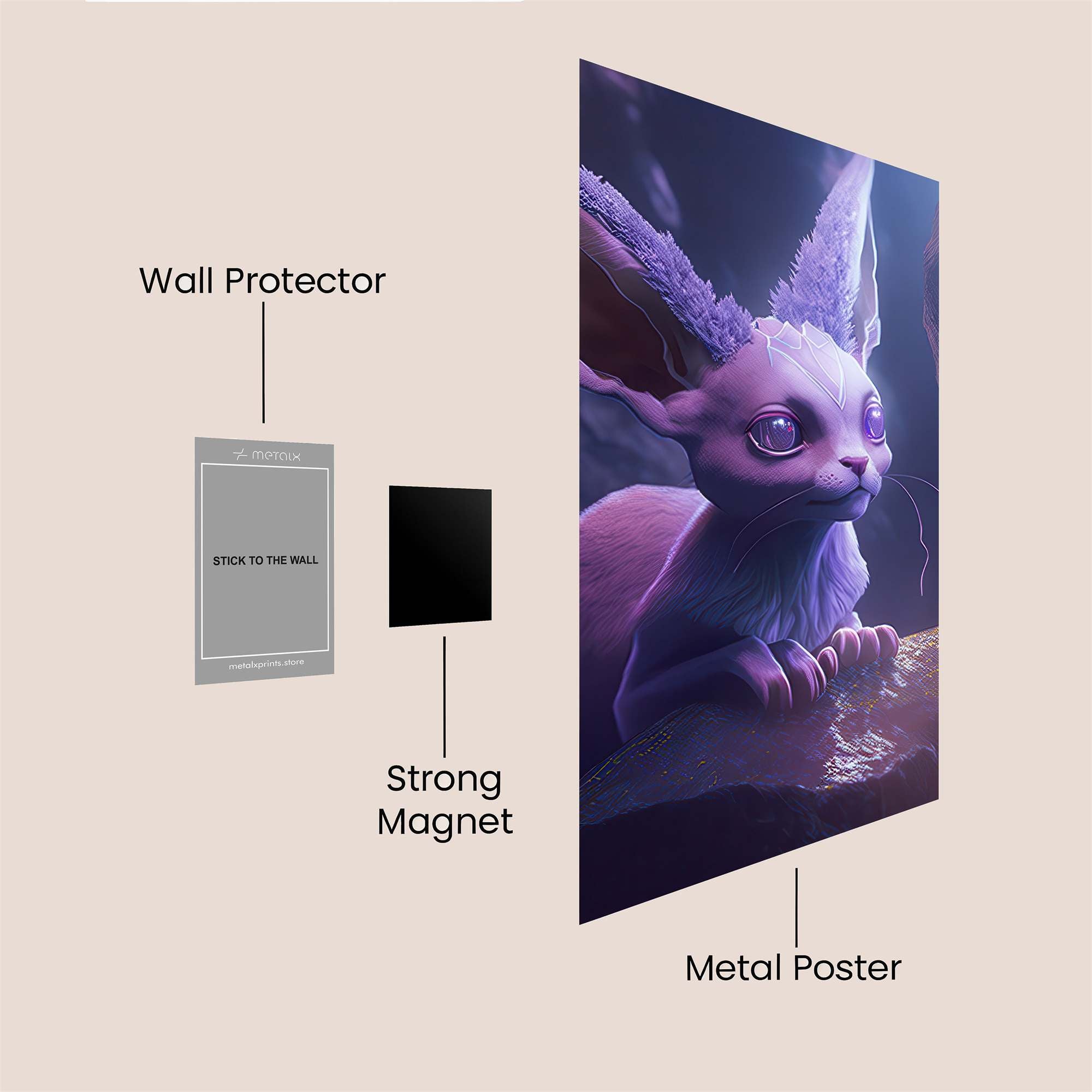 Moonlit Whimsy Safe Wall Magnetic / M