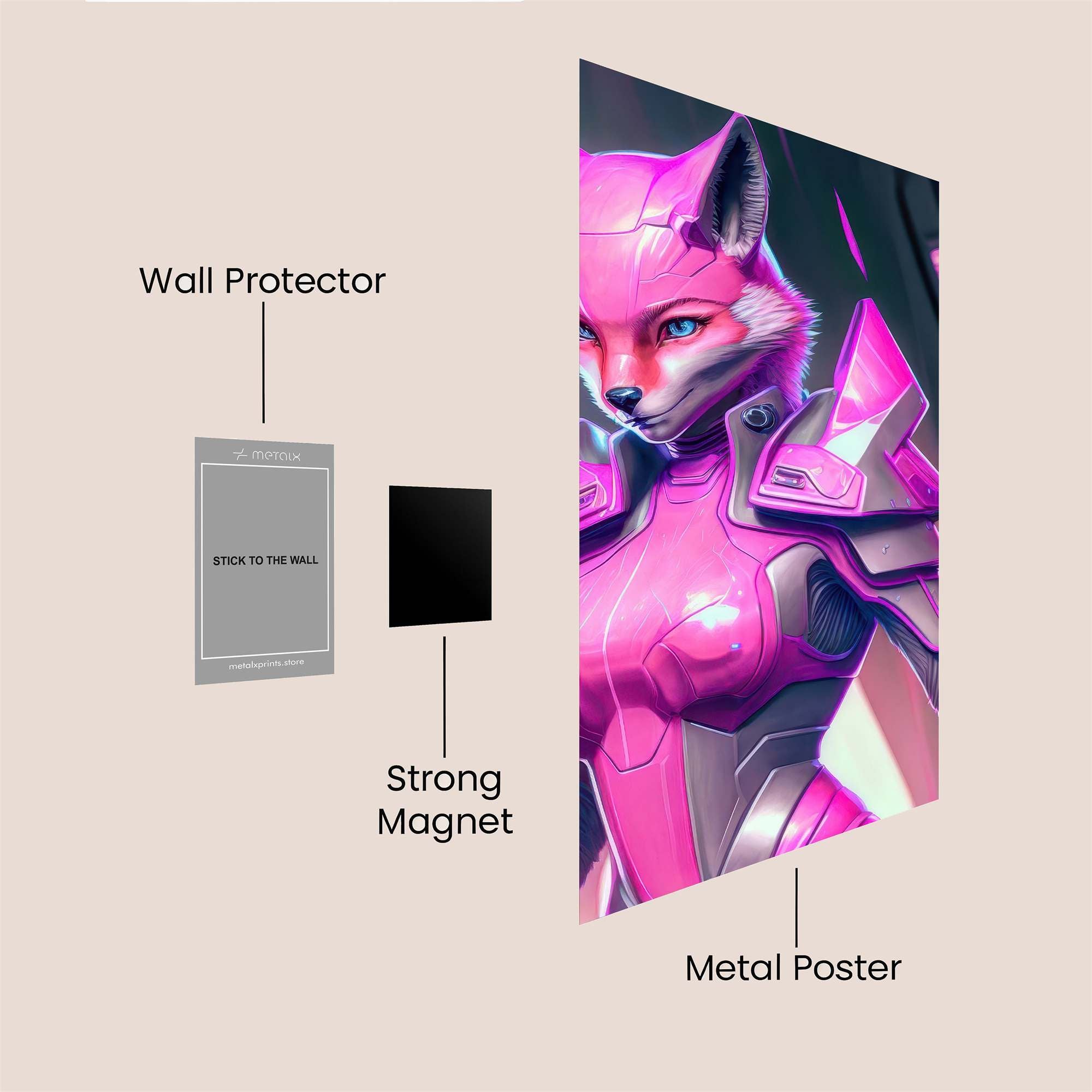 Fox Fury Safe Wall Magnetic / M