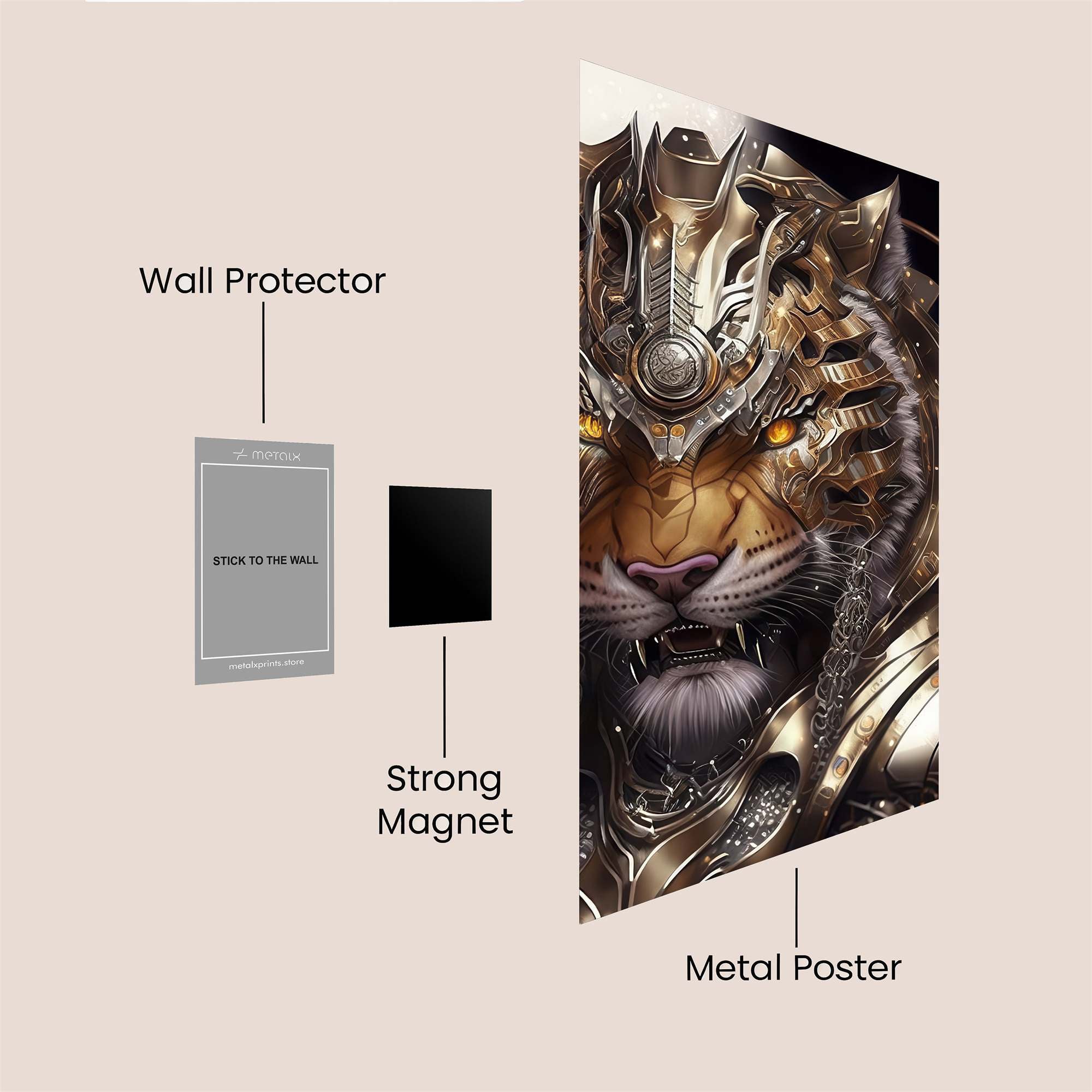 Tiger Majesty Safe Wall Magnetic / M