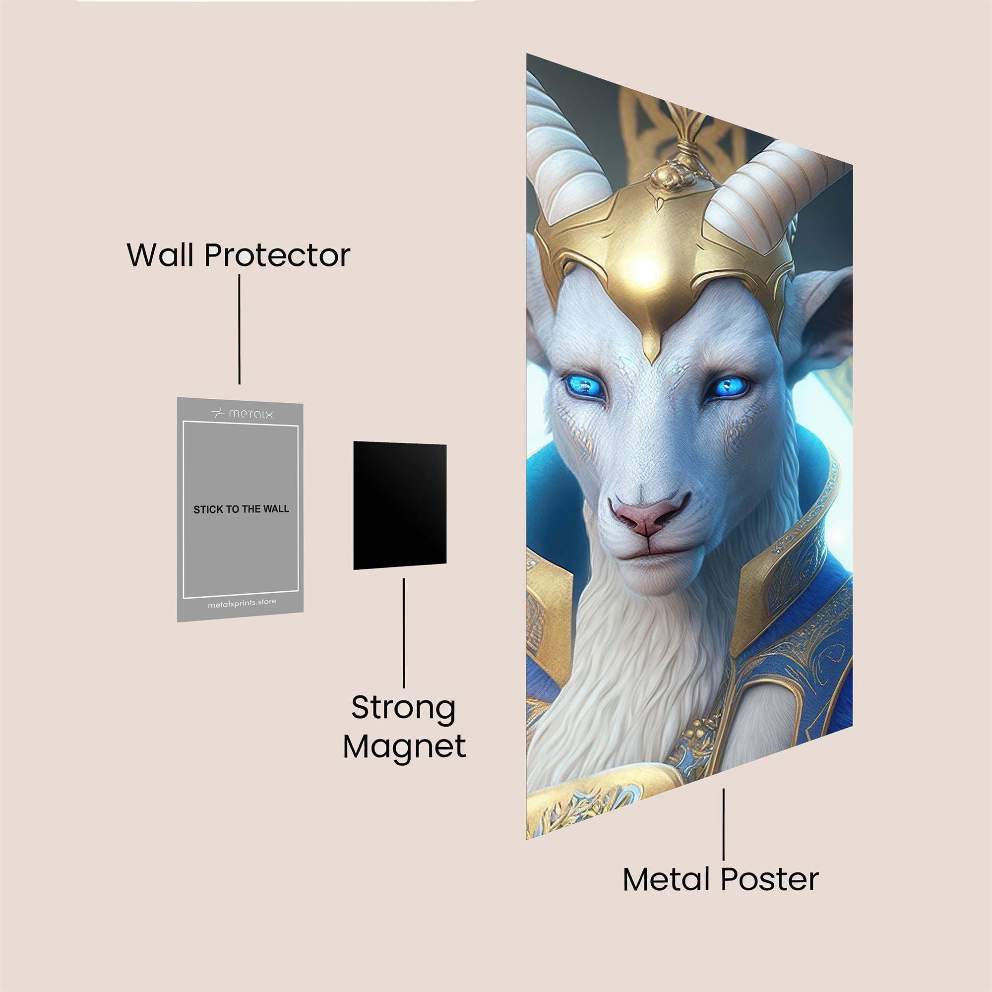 Regal Gazelle Safe Wall Magnetic / M