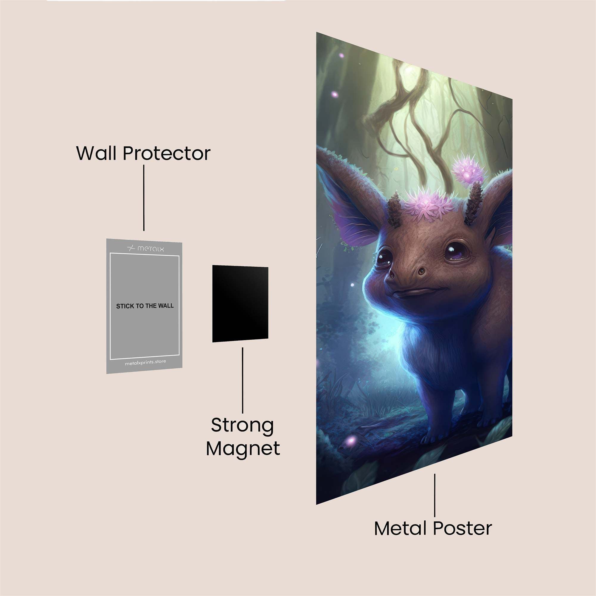 Forest Whimsy Safe Wall Magnetic / M