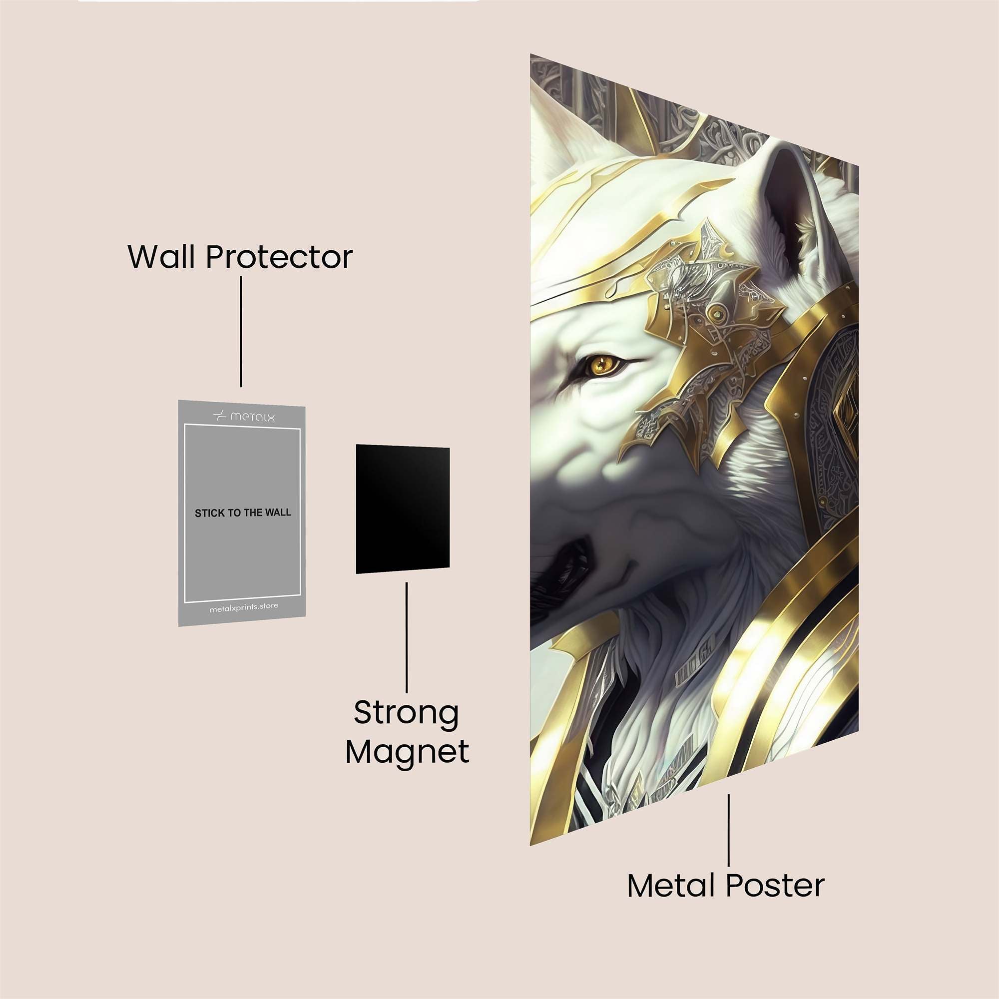 Regal Wolf Safe Wall Magnetic / M